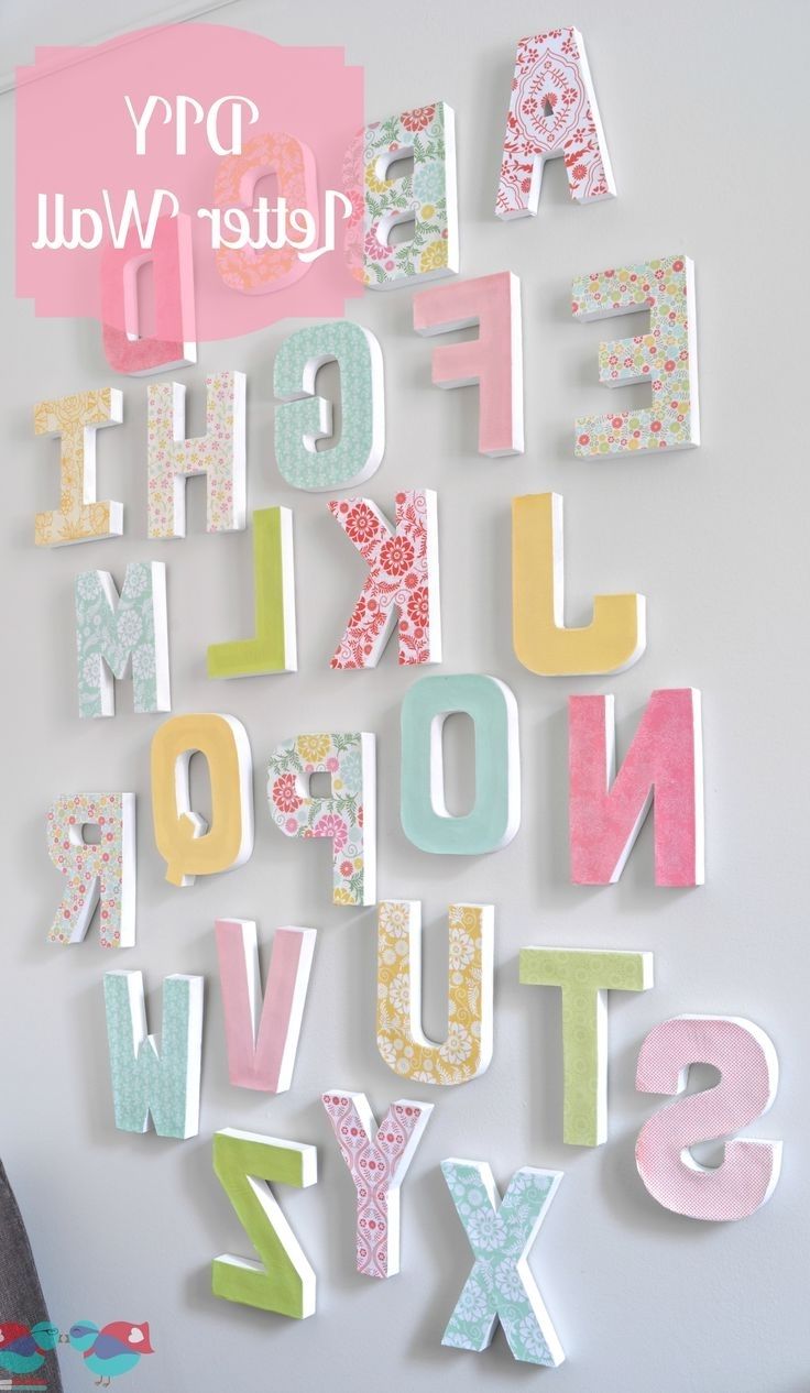 Diy Letter Wall Decor (View 2 of 20)