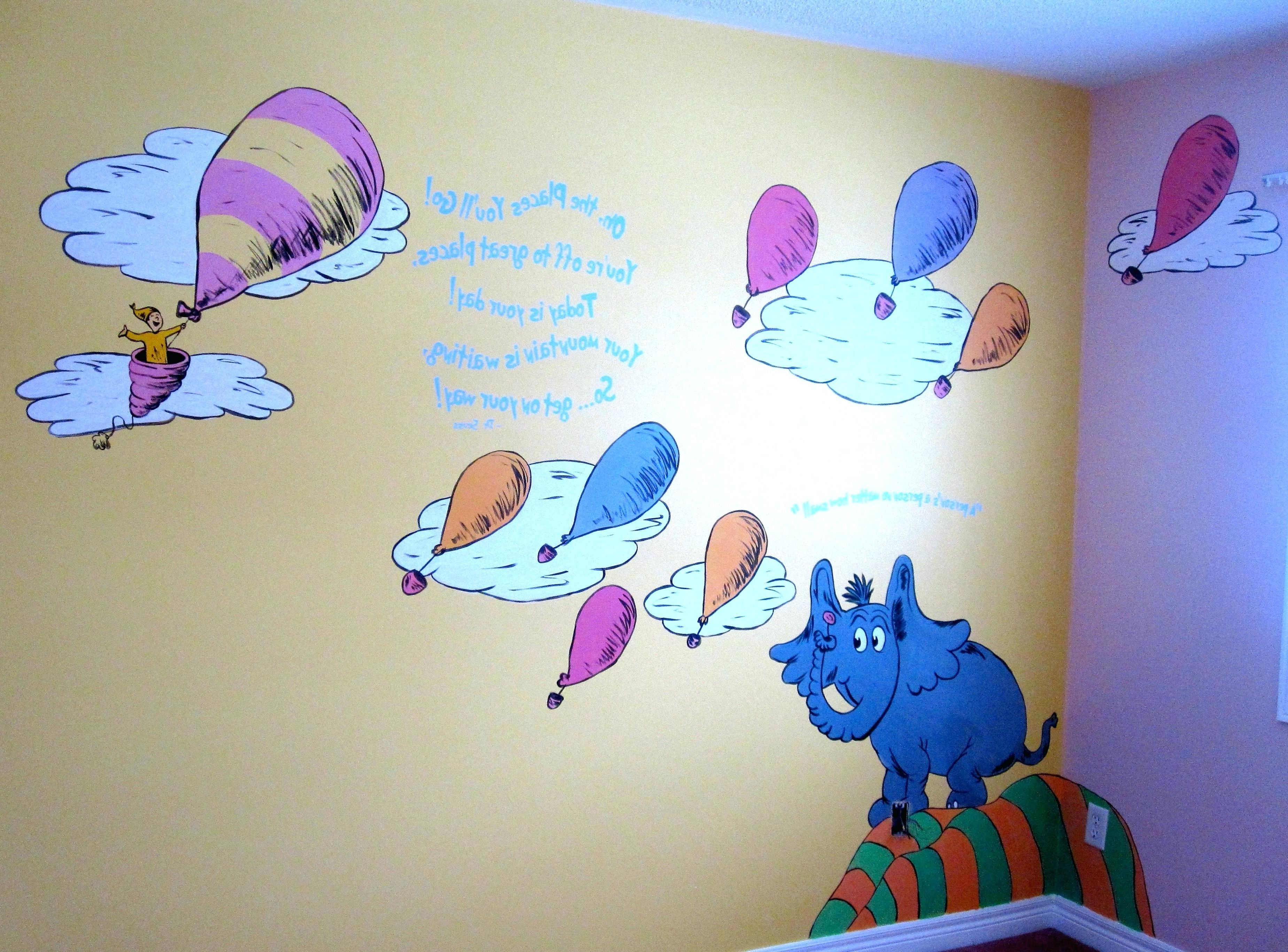 Dr Seuss Wall Art Within Well Liked Dr Seuss Wall Decals Singapore (View 17 of 20)