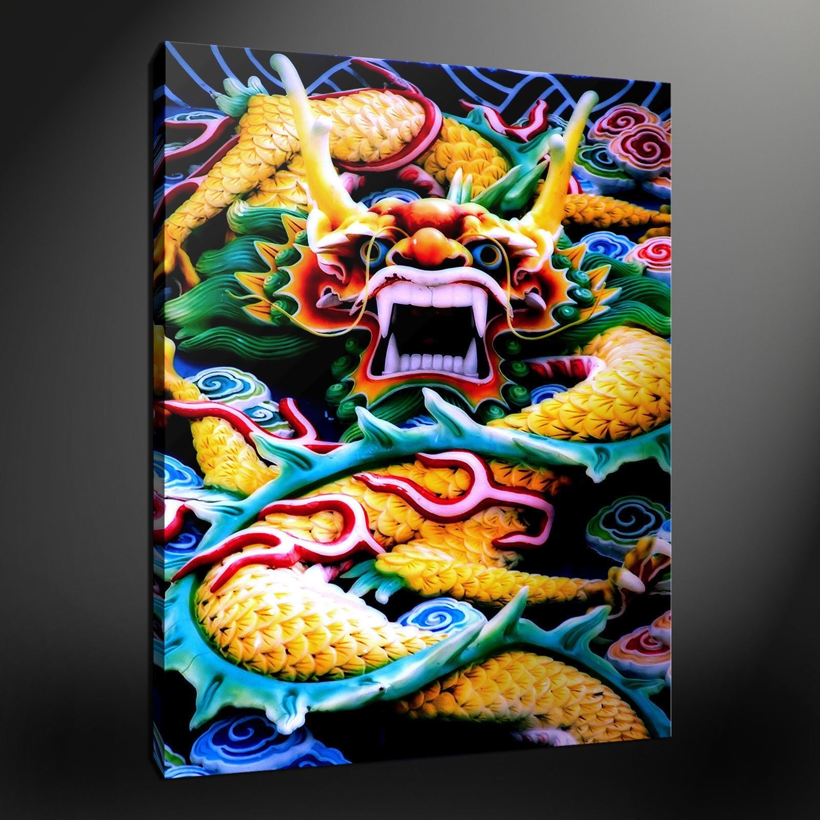 Dragon Wall Art For Most Recently Released Canvas Print Pictures. High Quality, Handmade, Free Next Day Delivery (View 10 of 20)