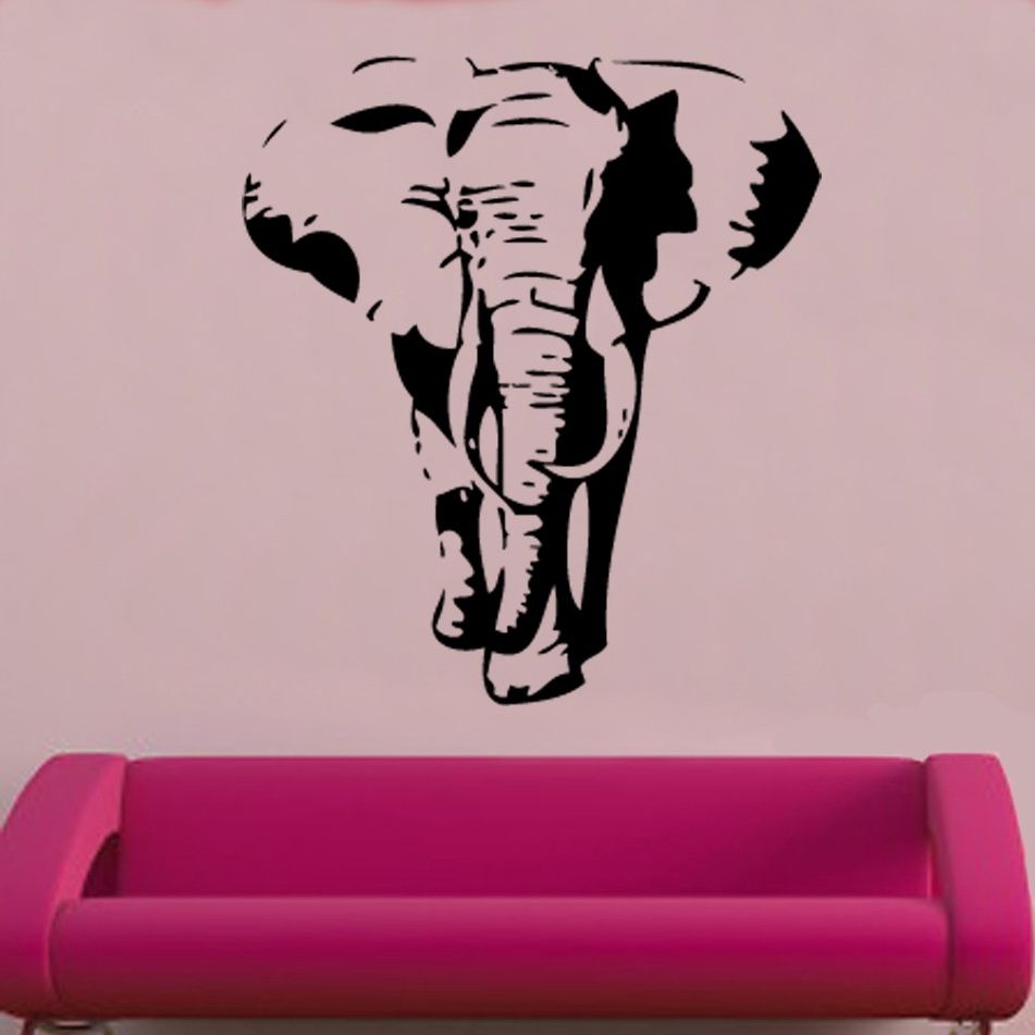 Elephant Wall Art Intended For 2017 Wall Art Ideas Design : Simply Items Elephant Wall Art Amazing (View 12 of 15)