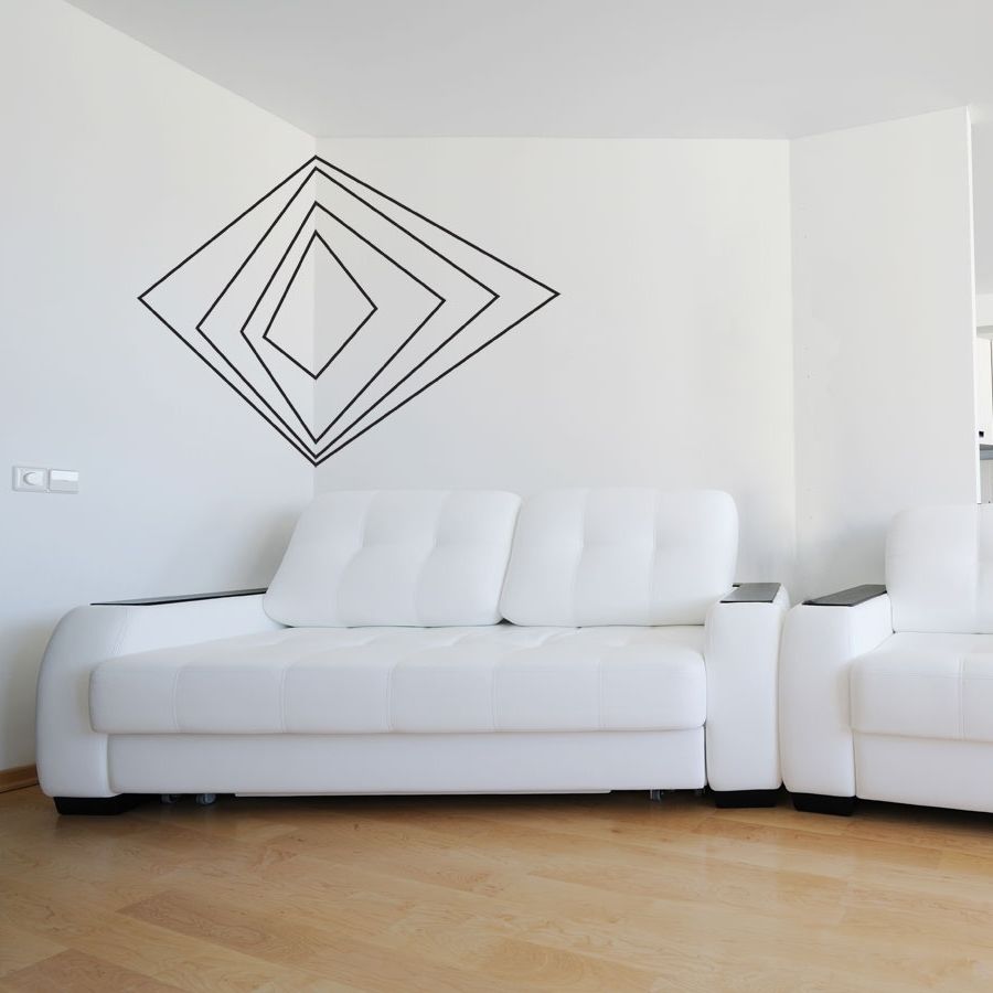 Famous Corner Wall Art In Corner 3d Art Wall Decal (View 1 of 20)