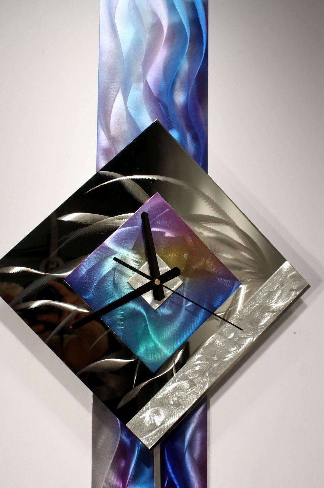 Fashionable Modern Metal Wall Art Pendulum Clock Abstract Sculpture Decor In Modern Metal Wall Art (View 15 of 20)