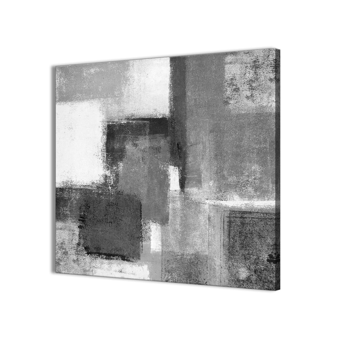 Favorite Grey And White Wall Art Within Black White Grey Abstract Office Canvas Wall Art Decorations 1s368l (View 2 of 20)