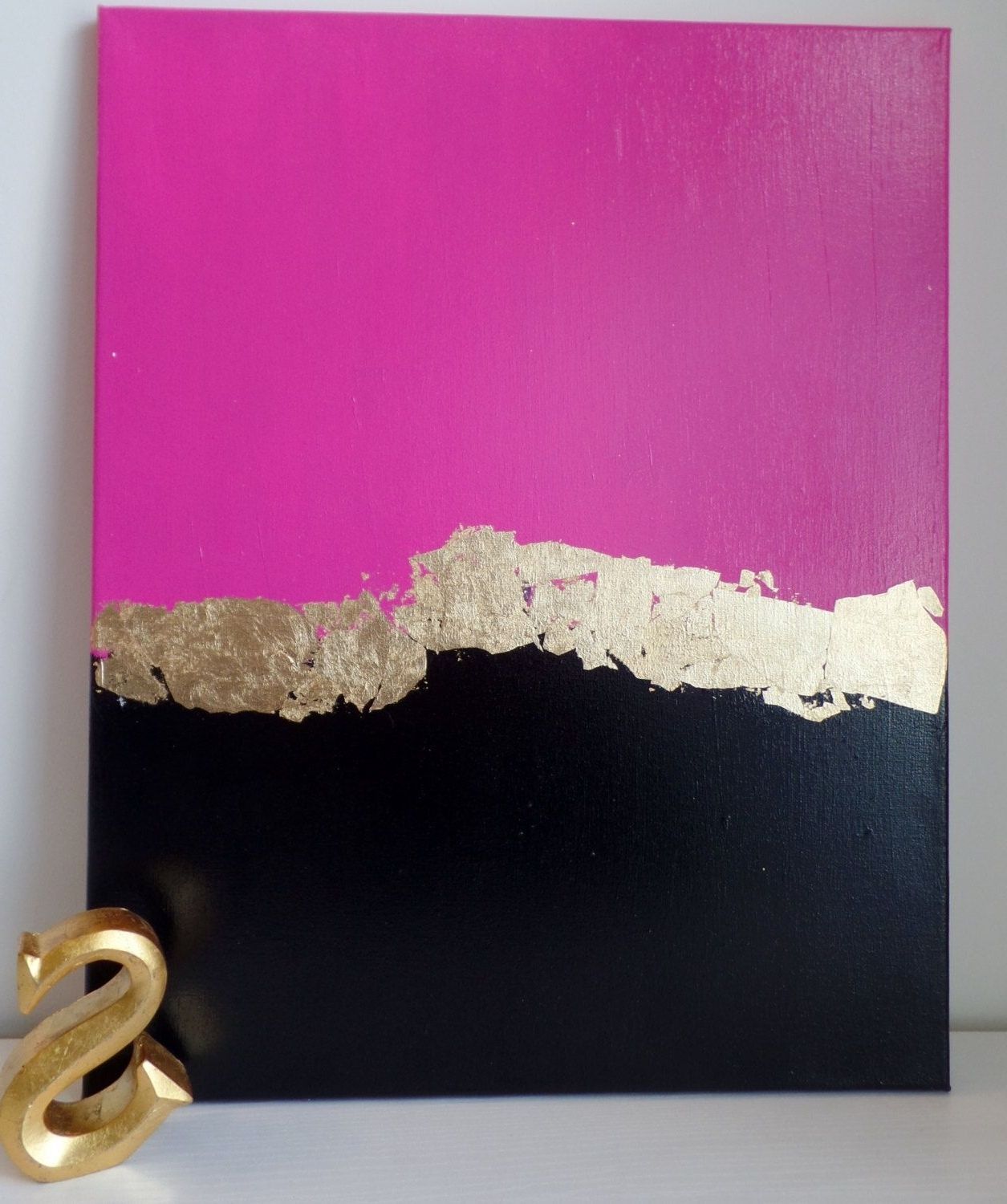 Favorite Kate Spade Decoration Inspired Acrylic Painting Canvas Pink Gold Within Kate Spade Wall Art (View 16 of 20)