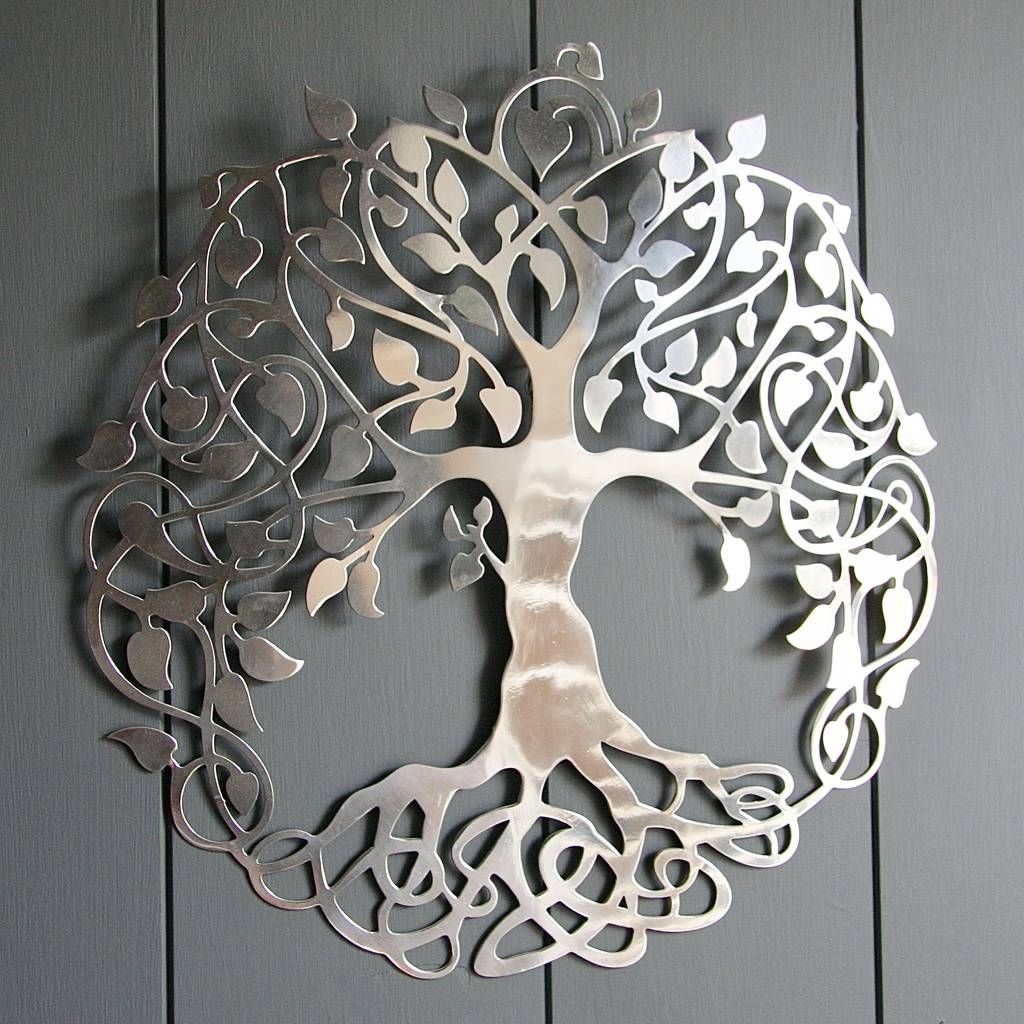 Favorite Tree Of Life Wall Art Inside Silver Tree Of Life Wall Artlondon Garden Trading (Photo 1 of 15)