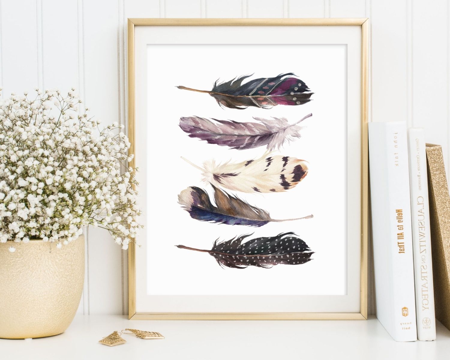 Feather Wall Art With Regard To 2018 Framed Feather Wall Art : Andrews Living Arts – Look Wonderful (View 1 of 20)