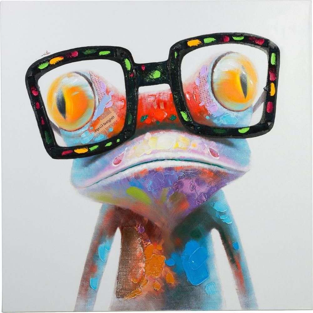 Gecko Canvas Wall Art Regarding Widely Used 48 In. X 48 In. "amazing Gecko" Hand Painted Canvas Wall Art (Photo 1 of 20)