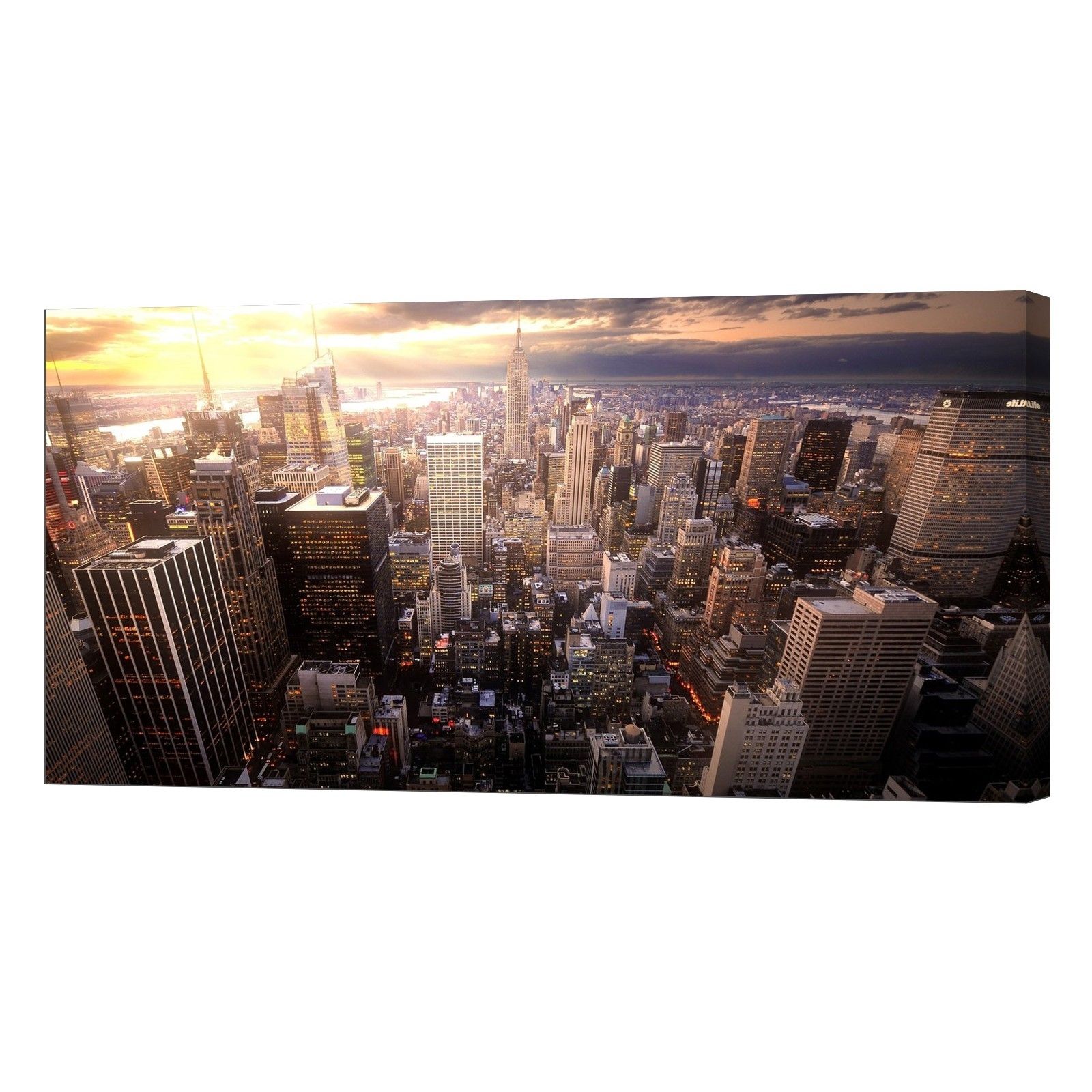 Glow In The Dark Canvas Wall Art Print, New York Skyline – Lightfairy In 2017 New York Canvas Wall Art (View 15 of 15)
