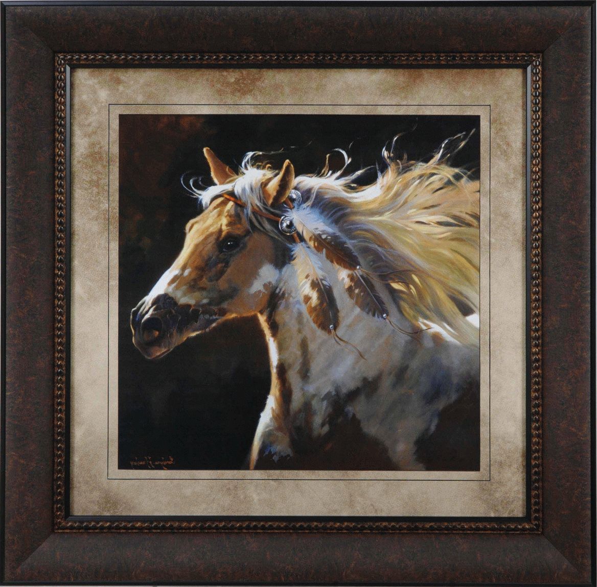 Horse Wall Art For Recent Spirit Horse Framed Art (View 3 of 15)