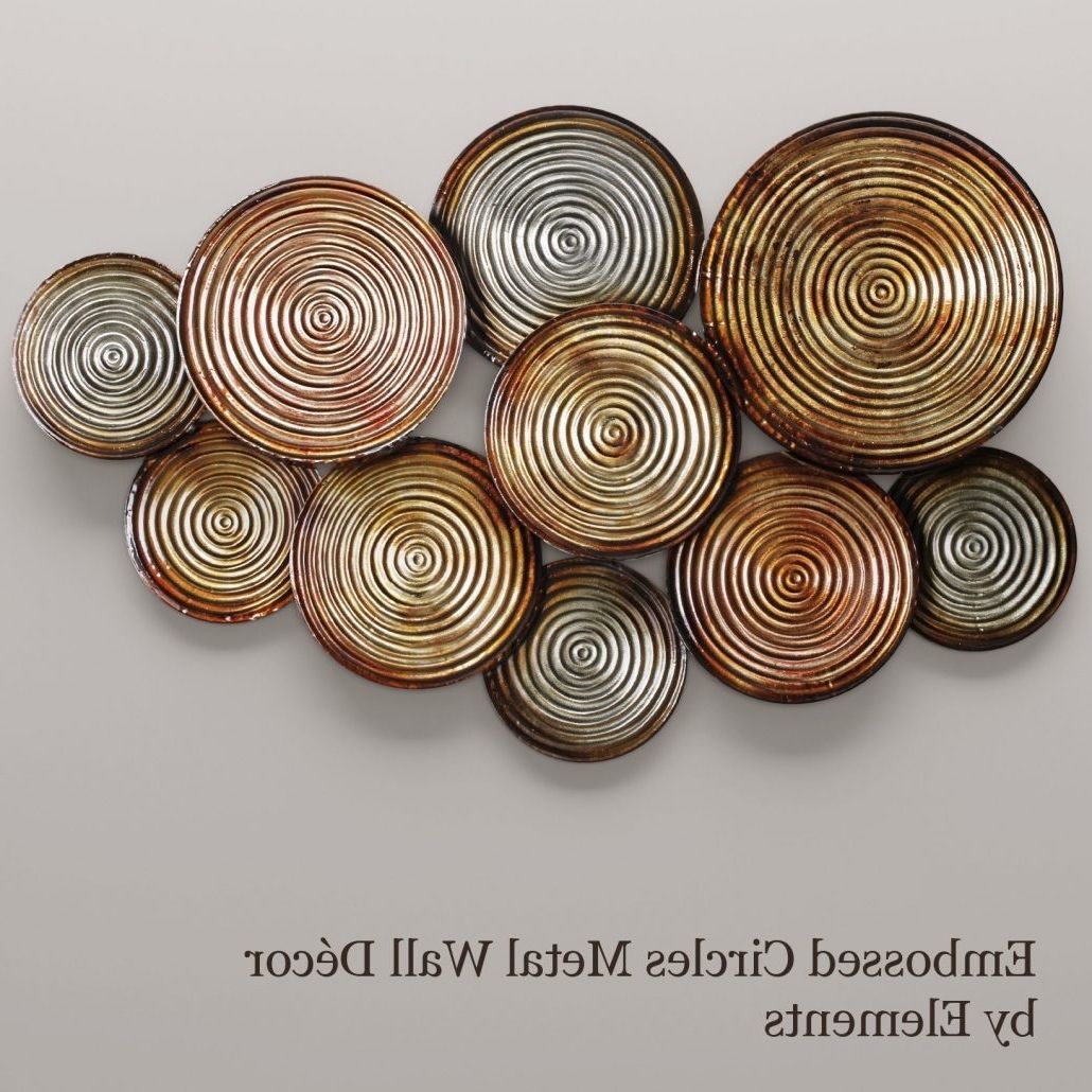 Large Metal Circle Wall Art Colors Tuscan Bronze Connecting Decor Throughout Most Recently Released Circle Wall Art (View 9 of 20)