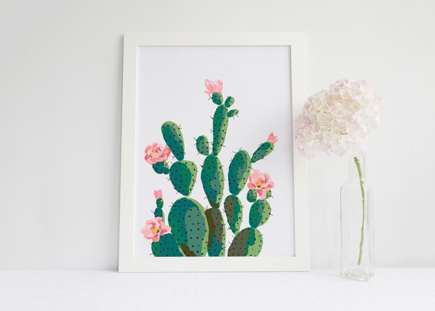 Latest Cactus Wall Art Throughout Cactus Print Succulent Printable Art Cactus Wall Art Printable 8x (View 1 of 20)