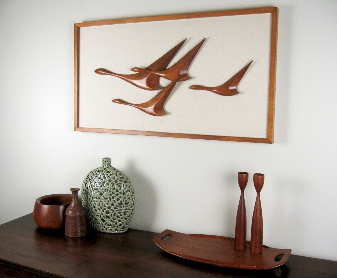Latest Mid Century Modern Wall Art With Mid Century Danish Modern Wall Art – Large, 3 Dimensional Piece (Photo 13 of 20)