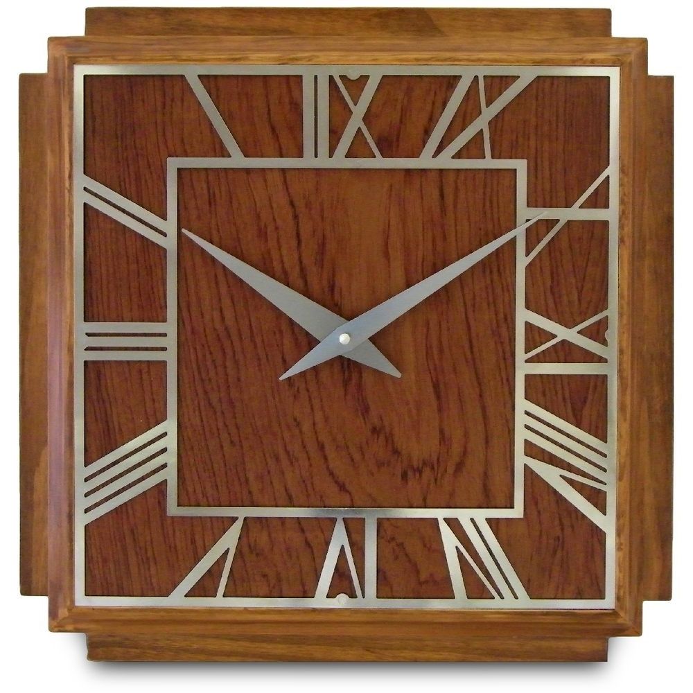 Most Current 1930's Art Deco Wall Clock 36cm With Art Deco Wall Clock (View 1 of 20)