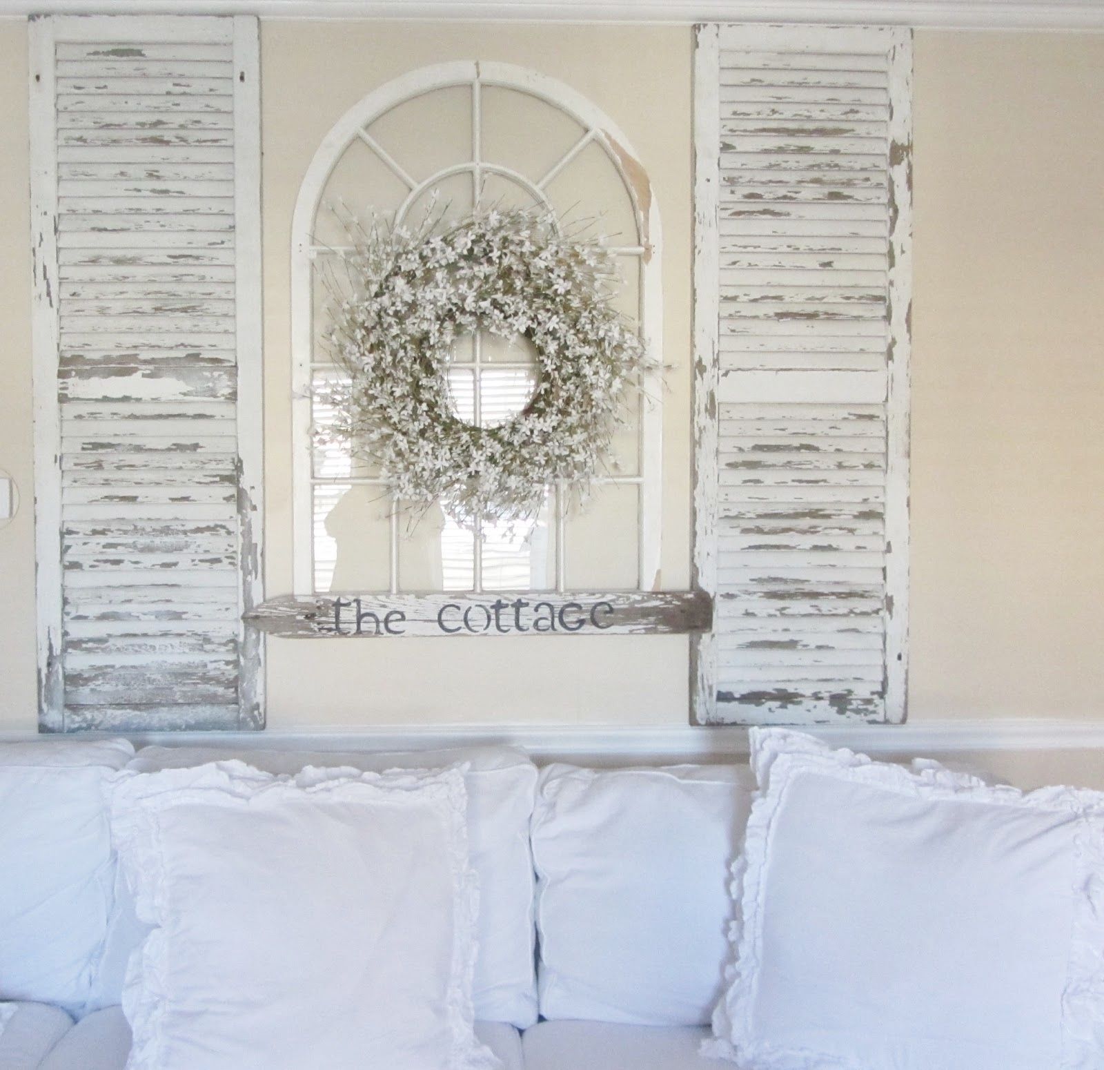 Most Popular Decorating With Shutters Inside Wood Plank Wall Artdawn Derman Pertaining To Grey And White Wall Art (View 16 of 20)