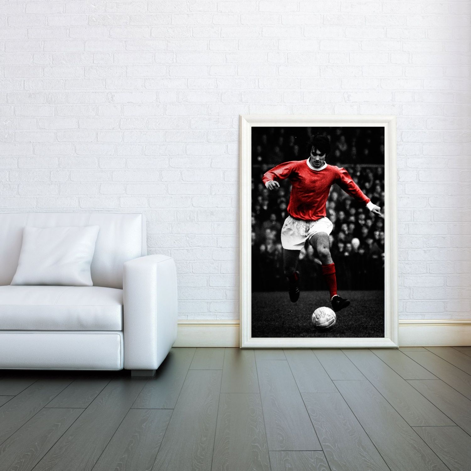 Most Recent George Best Manchester United Decorative Arts Prints & Posters Wall Throughout Black Wall Art (View 20 of 20)
