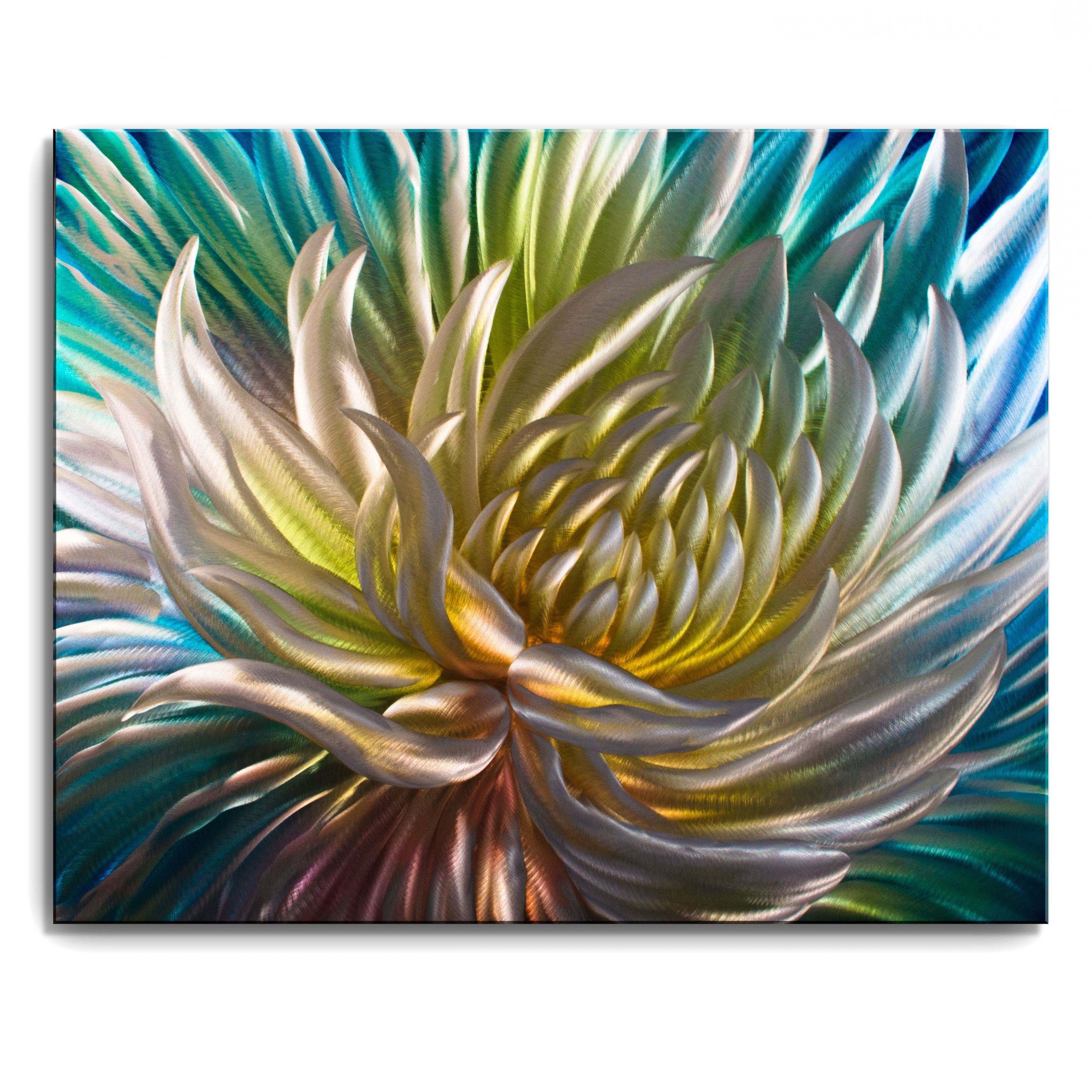 Most Recently Released Overstock Wall Art With Regard To Inspiration: Metal Artscape 'rainbow Anemone' Xl Metal Wall Art (View 17 of 20)
