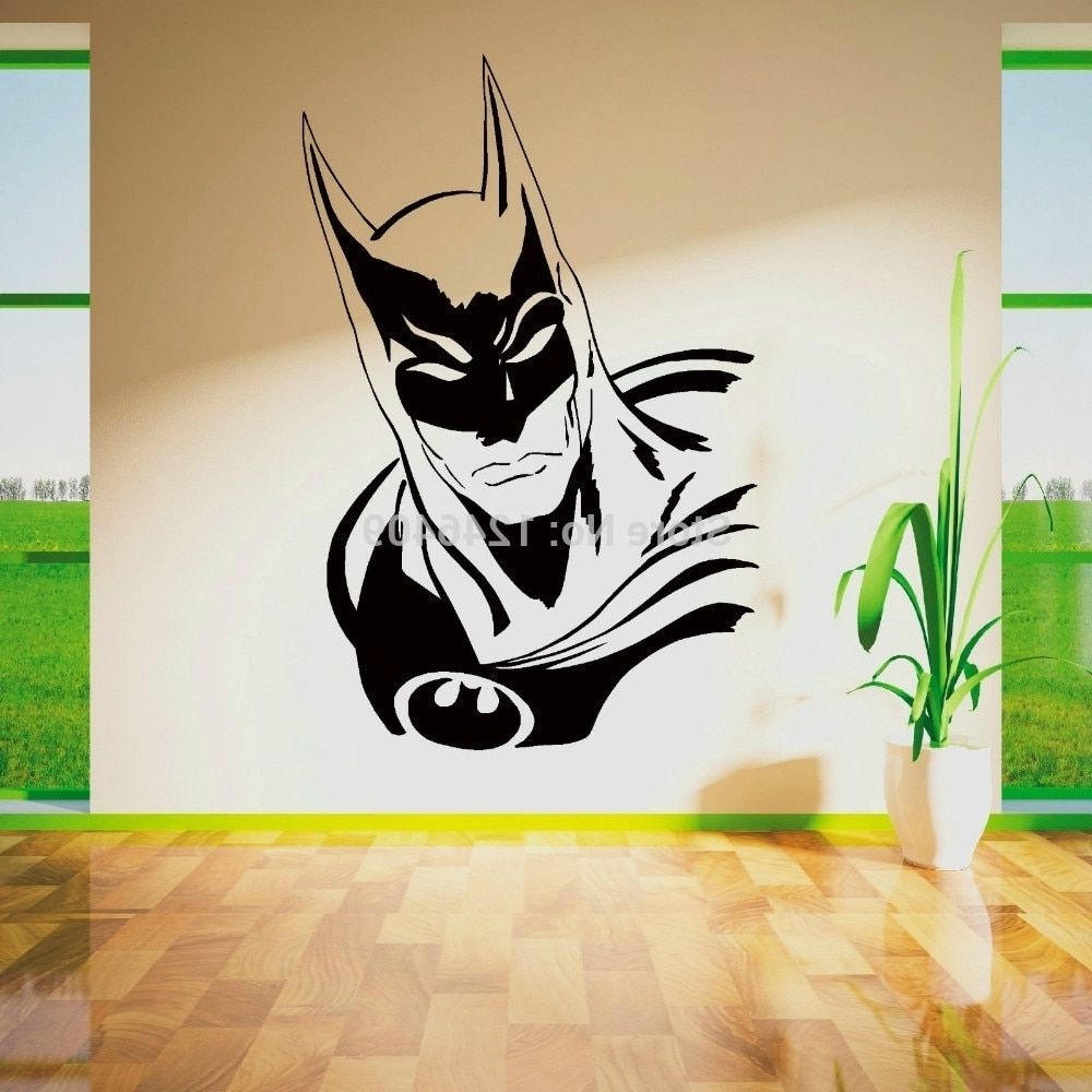 Most Up To Date Cool Batman Superhero Vinyl Removable Wall Art Sticker Poster Throughout Batman Wall Art (View 12 of 20)
