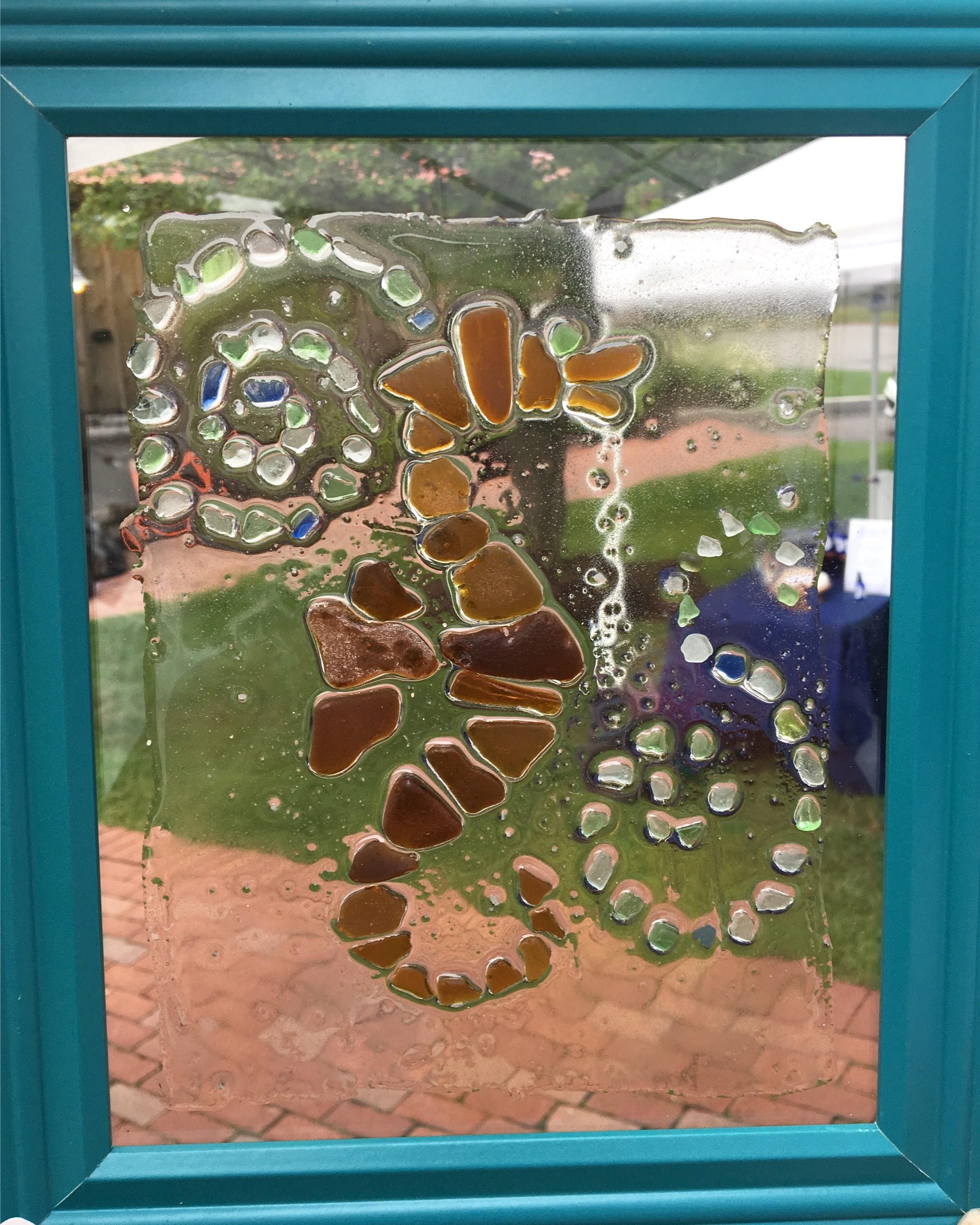 Newest Sea Glass Wall Art: Seahorse Design Made From Genuine Sea Glass 8x10 For Sea Glass Wall Art (Photo 7 of 15)