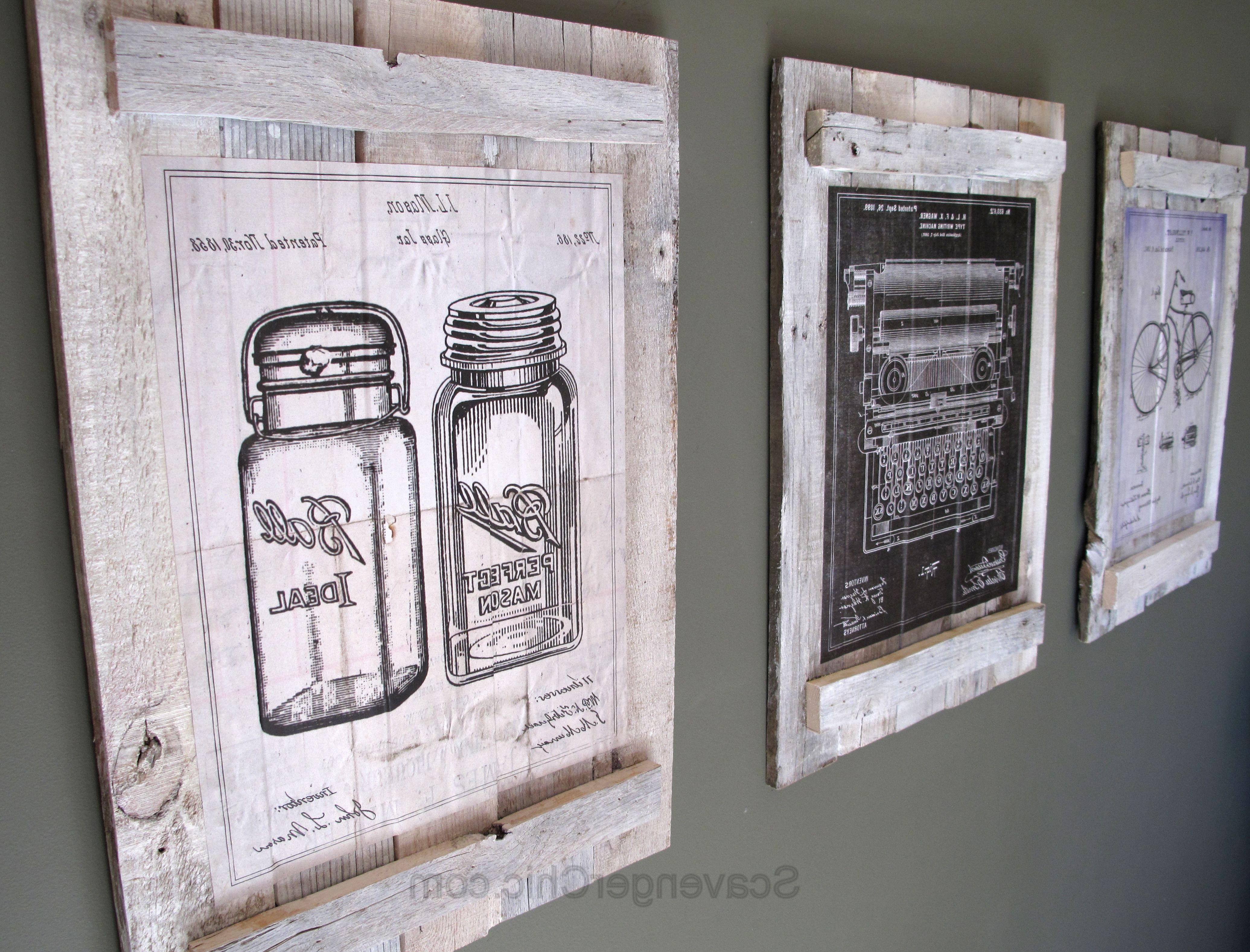 Pallets And Calendars Diy Wall Art – Scavenger Chic Within Preferred Vintage Wall Art (View 5 of 15)