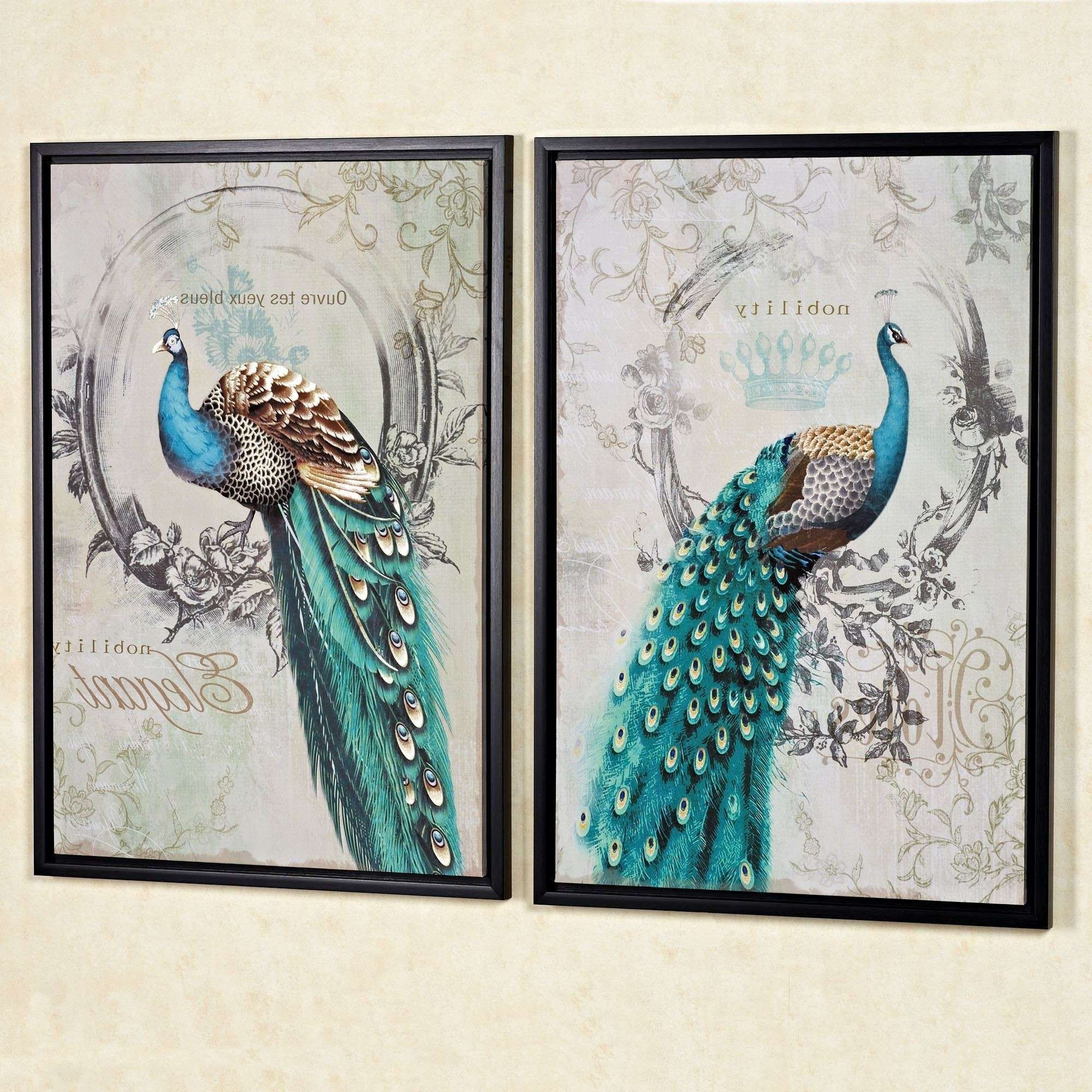 Peacock Bedroom Ideas Awesome Lovely Peacock Wall Art Inspiration Inside Newest Peacock Wall Art (View 8 of 15)