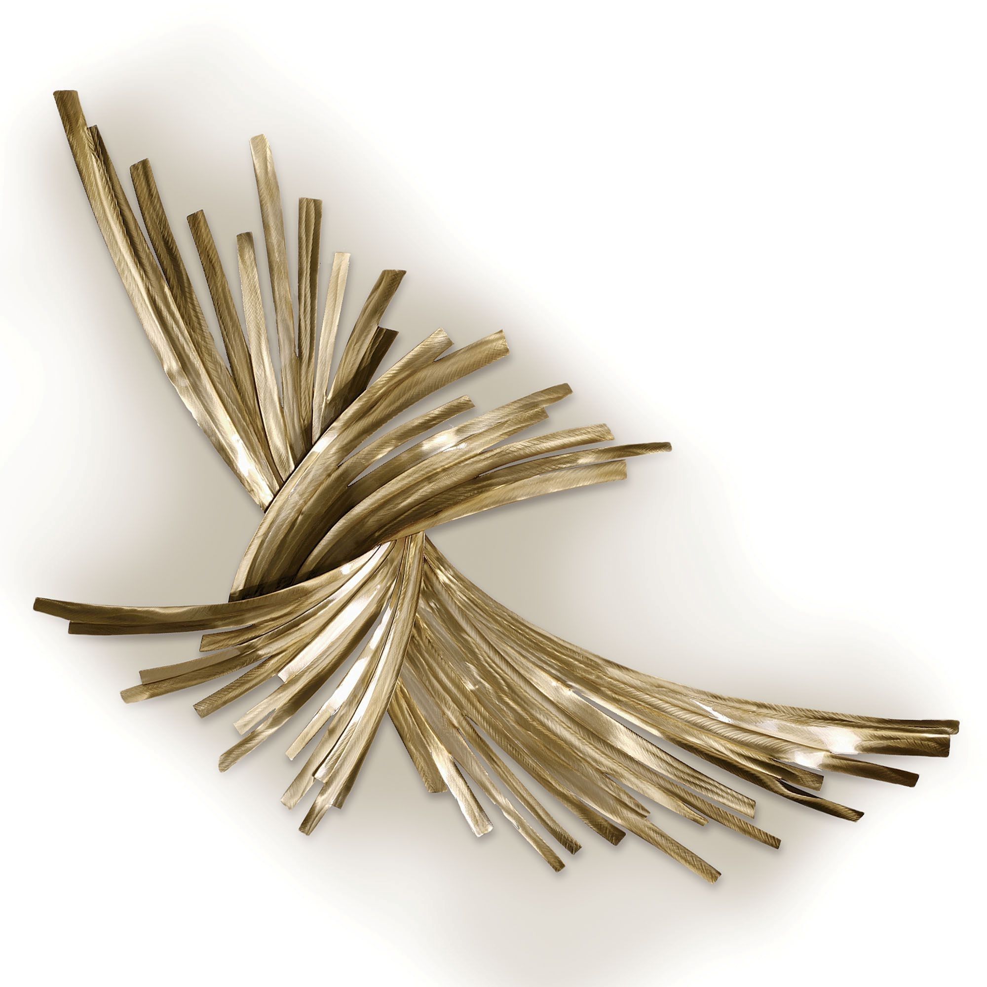 Popular Infinity Gold Metal Wall Sculpture (View 14 of 15)