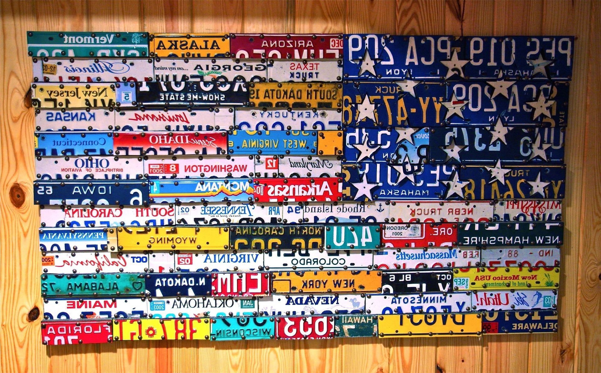 Popular License Plate Map Wall Art For Us License Plate Map Canvas New Unique License Plate Wall Art (View 6 of 20)