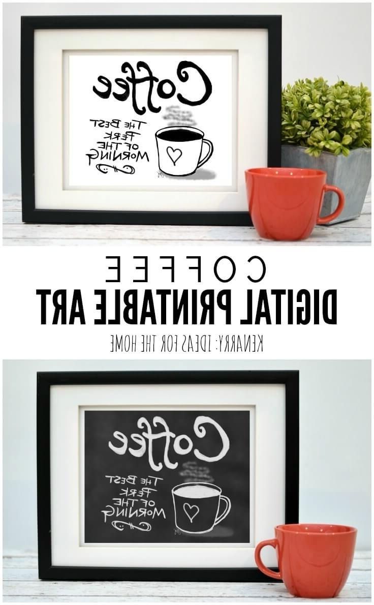 Popular This Digital Printable Coffee Wall Art Would Look So Cute Hung As Intended For Coffee Wall Art (View 6 of 15)