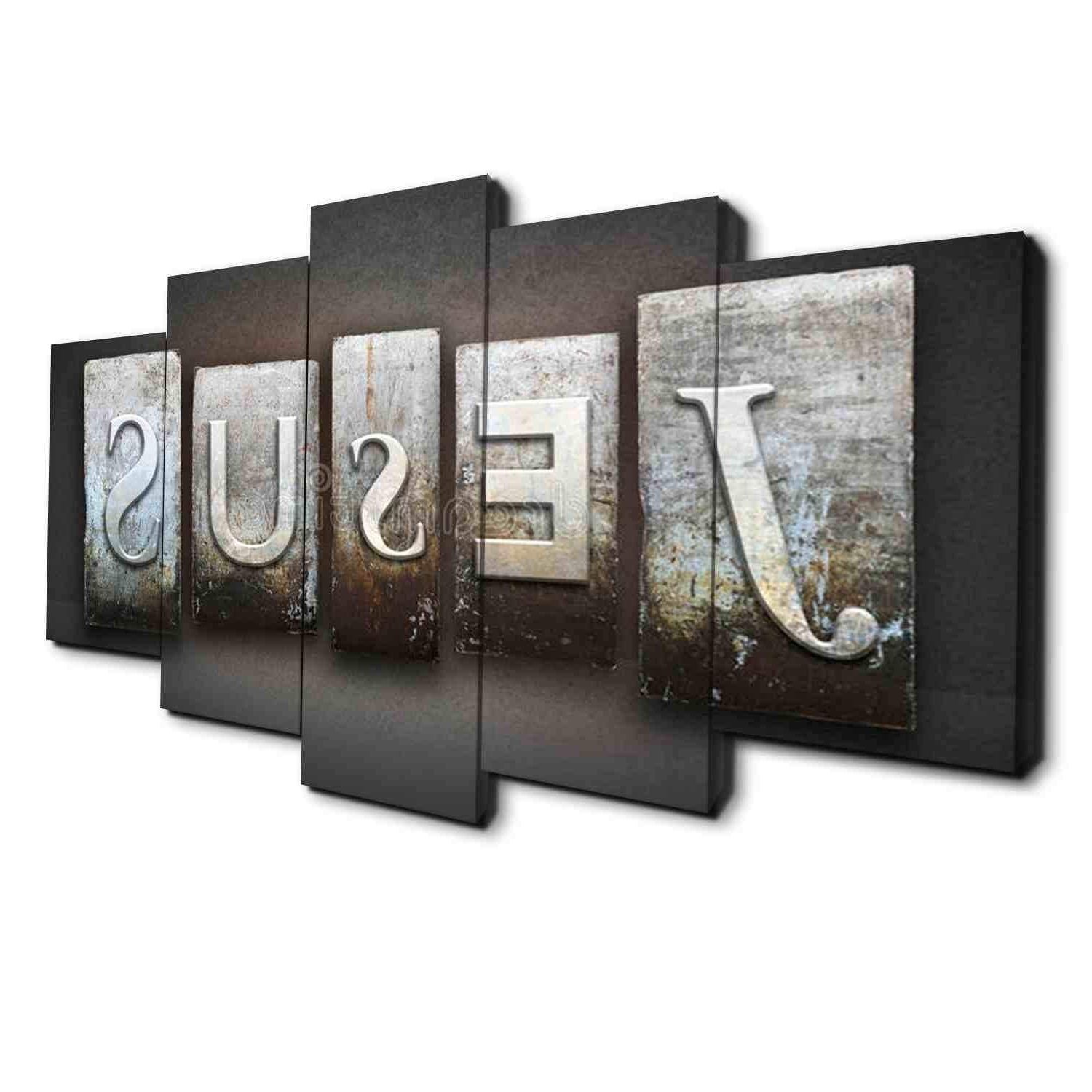 Preferred Panel Wall Art For J E S U S (View 14 of 20)