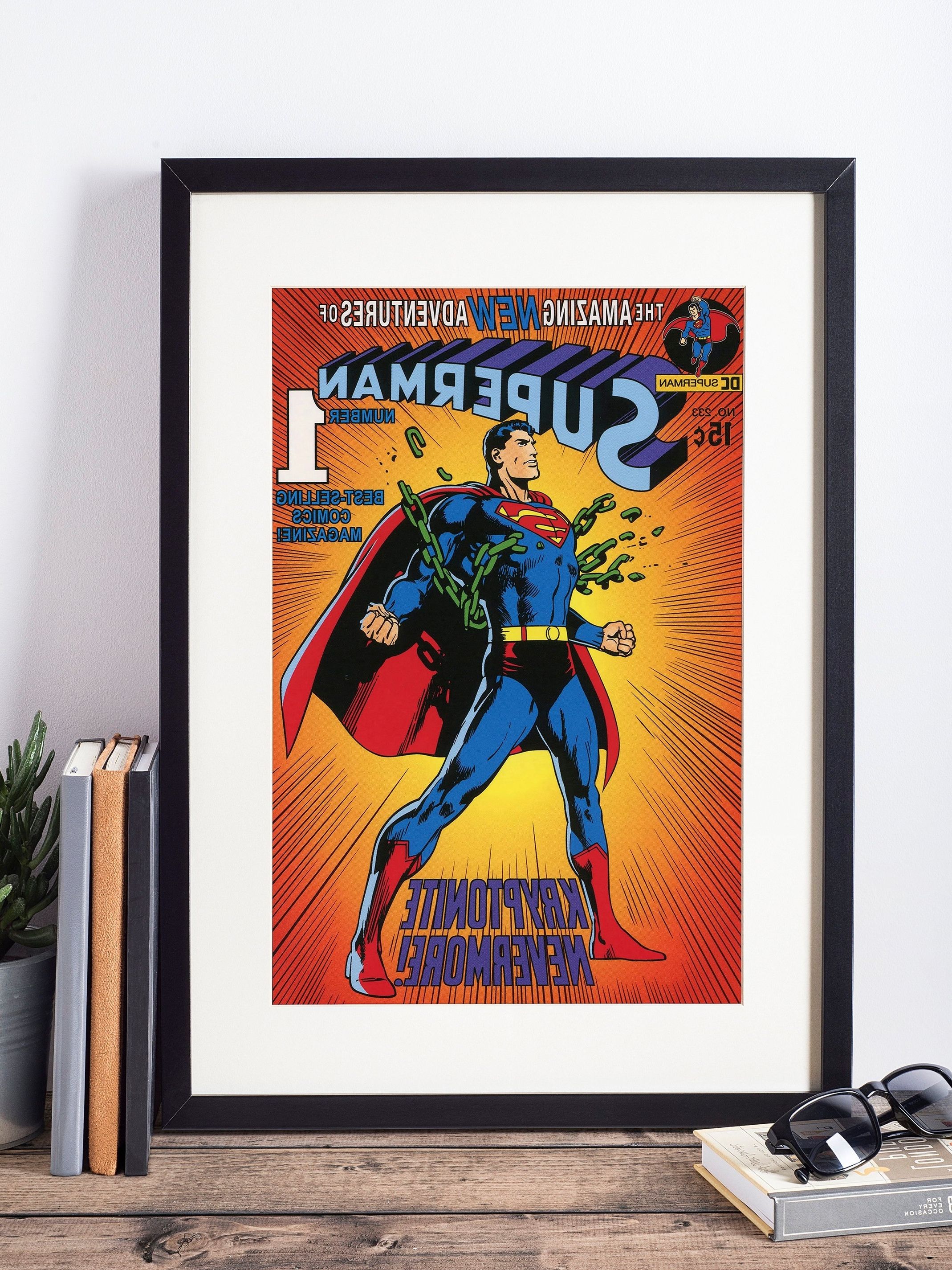 Preferred Superman Poster / Superhero Wall Art / Superman Art / Nerd Gift Within Superhero Wall Art (View 5 of 20)