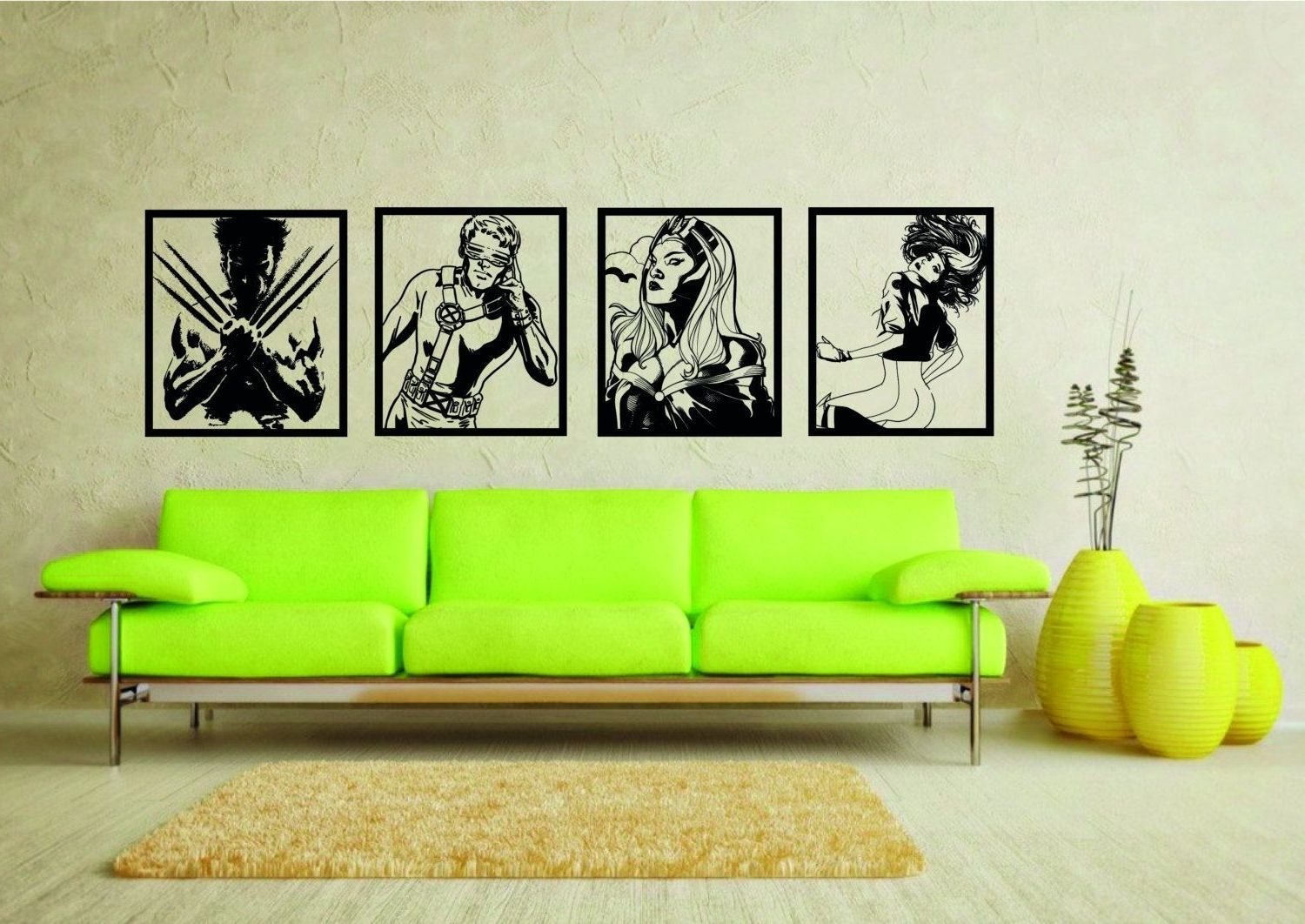 Preferred Wall Art For Men Throughout Large #marvel Comics X Men Wall Art #stickers – #vinyl Sticker Mural (Photo 14 of 15)