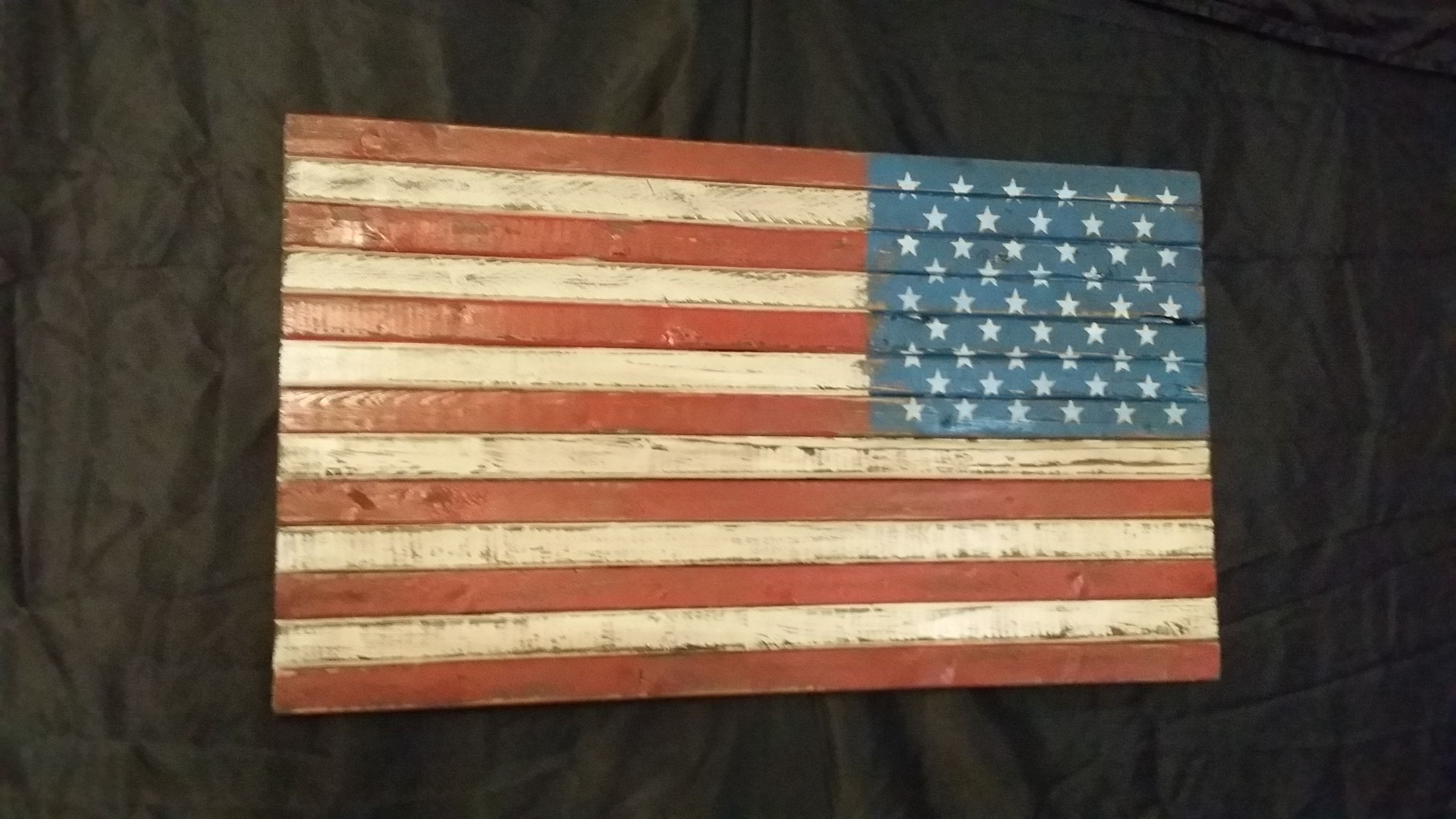 Rustic American Flag Wall Art Within Trendy Distressed American Flag (View 19 of 20)