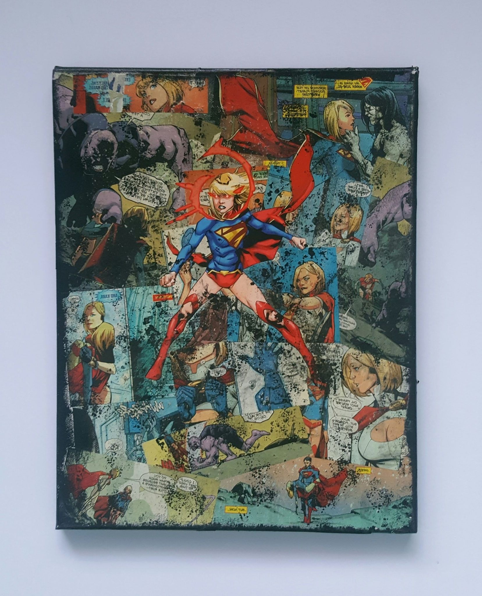 Supergirl – Premium Quality Dc Graphic Canvasstarkematter Regarding Newest Superhero Wall Art (View 15 of 20)