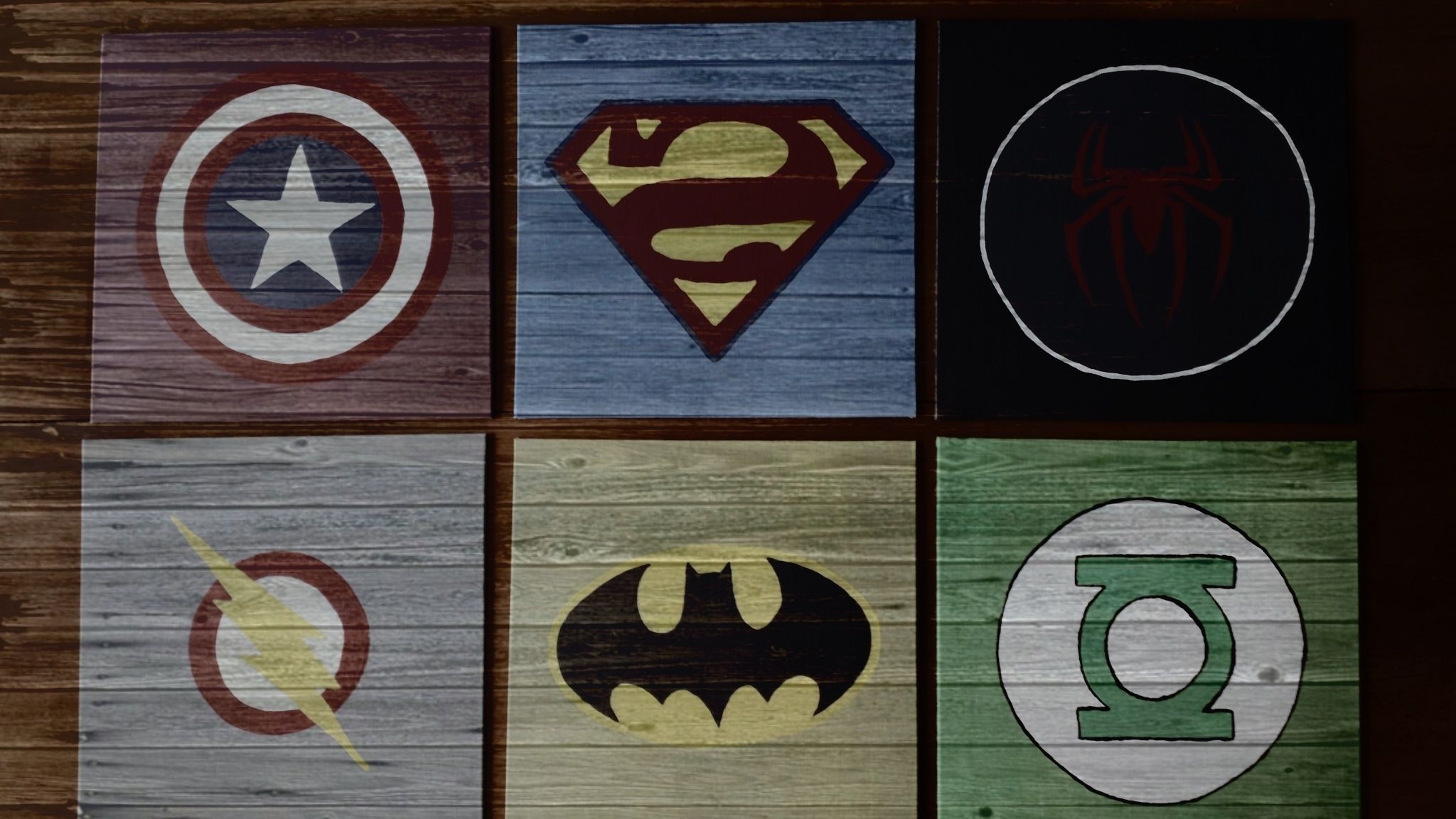 Superhero Wall Art With Regard To Current Diy Wall Art For Boys  Superhero Logos (View 12 of 20)