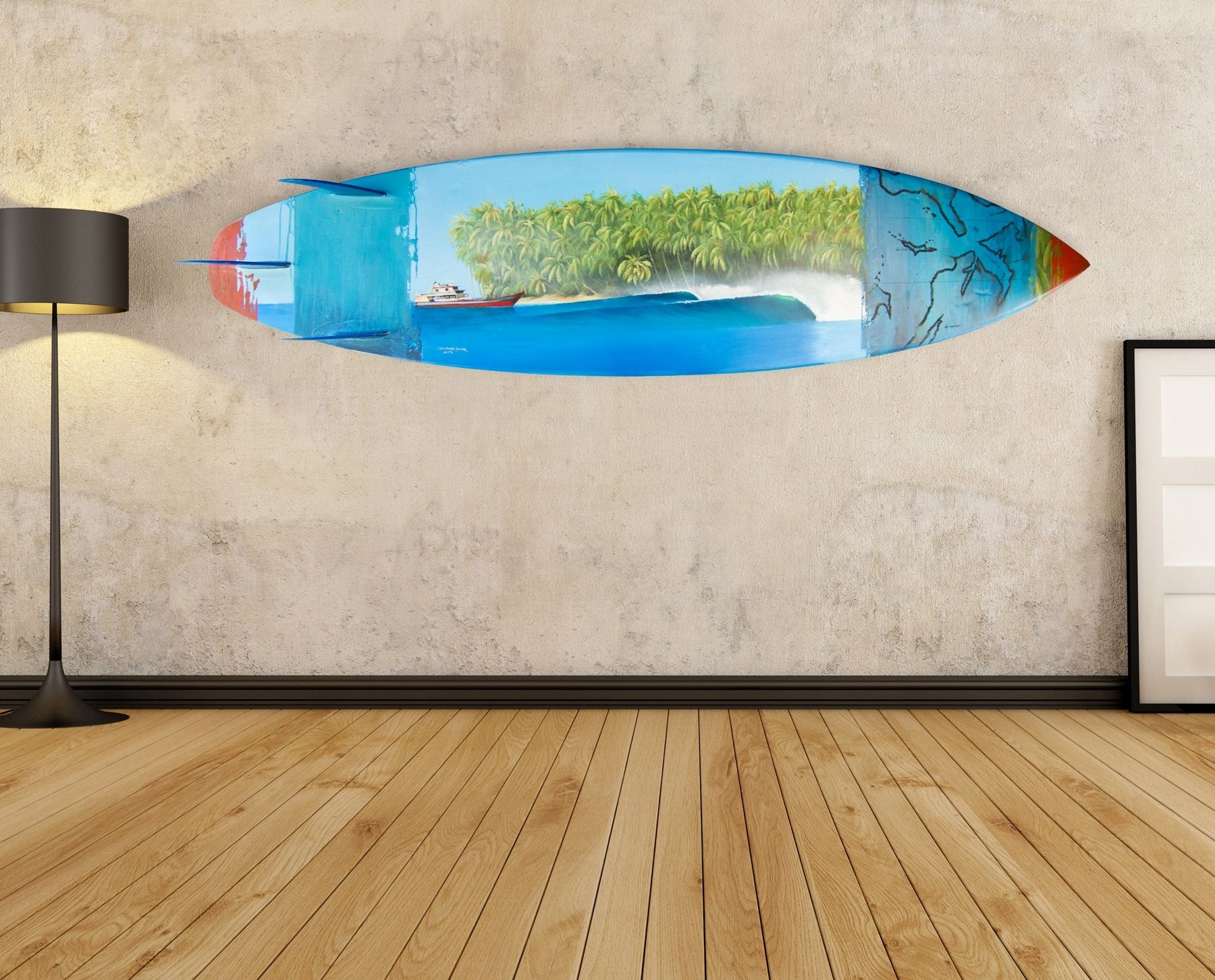 Surfboard Wal Vintage Surfboard Wall Art – Wall Decoration And Wall Throughout 2018 Surfboard Wall Art (View 1 of 20)