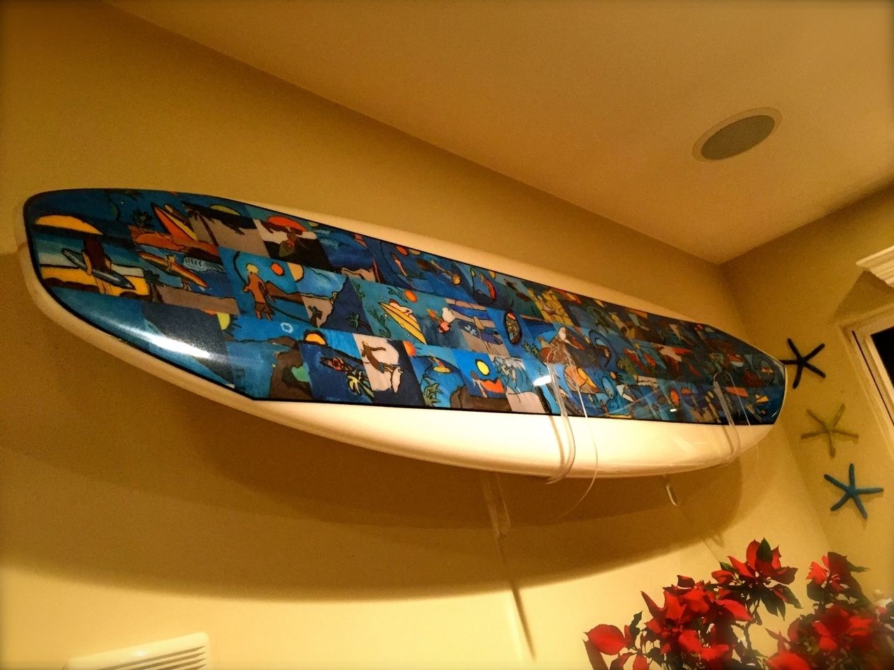 Surfboard Wall Art Pertaining To Newest Clear Acrylic Surfboard Wall Rack – Storeyourboard (View 11 of 20)