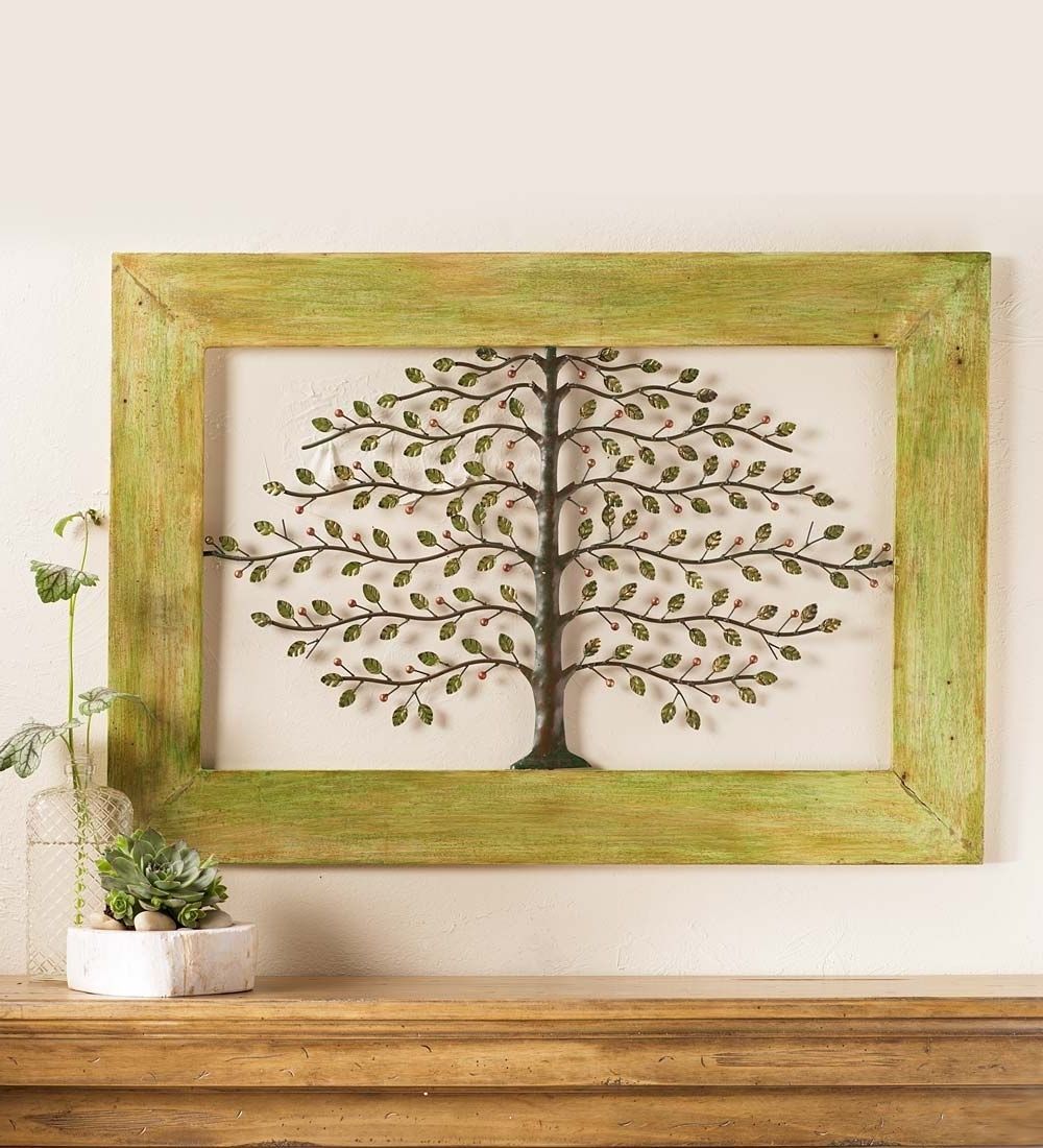 Tree Of Life Wall Art Within Trendy Framed Metal Tree Of Life Wall Art (View 13 of 15)