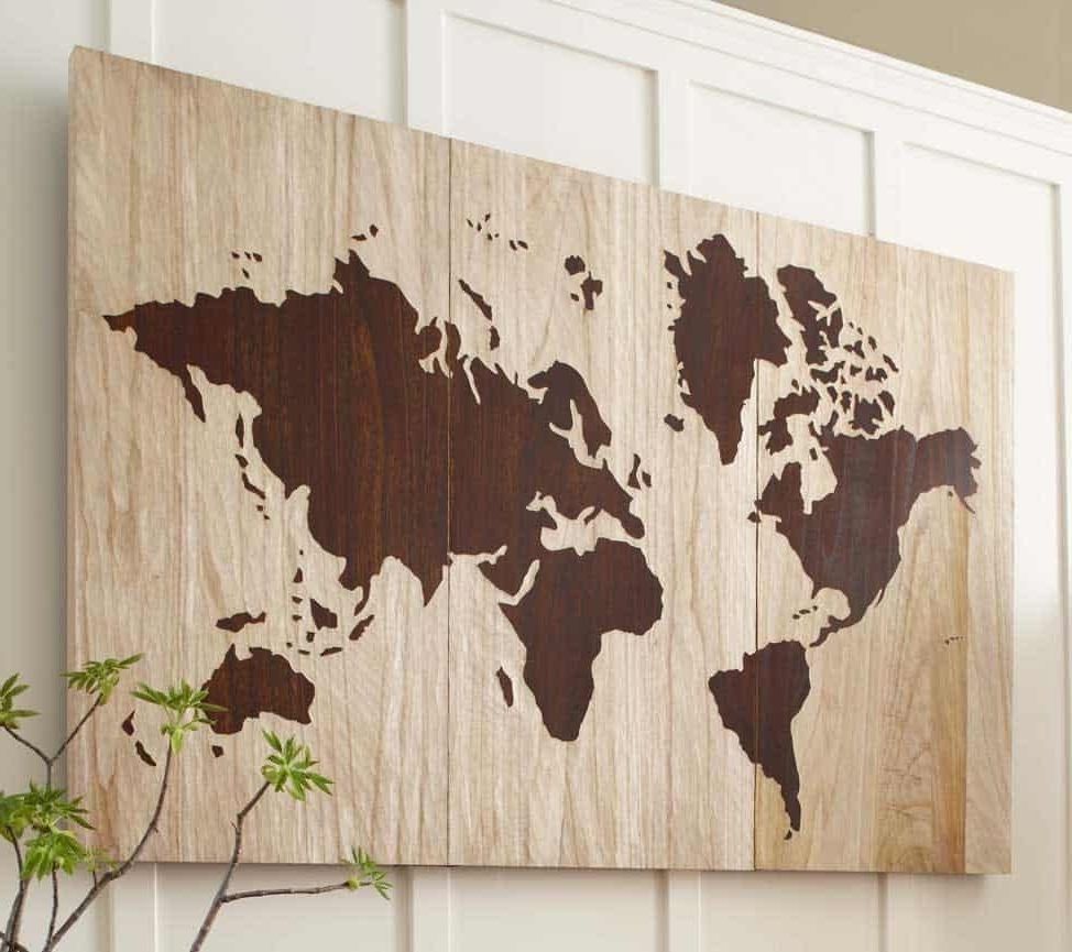 Trendy How To Create A World Map Wall Art Regarding World Map For Wall Art (View 16 of 20)
