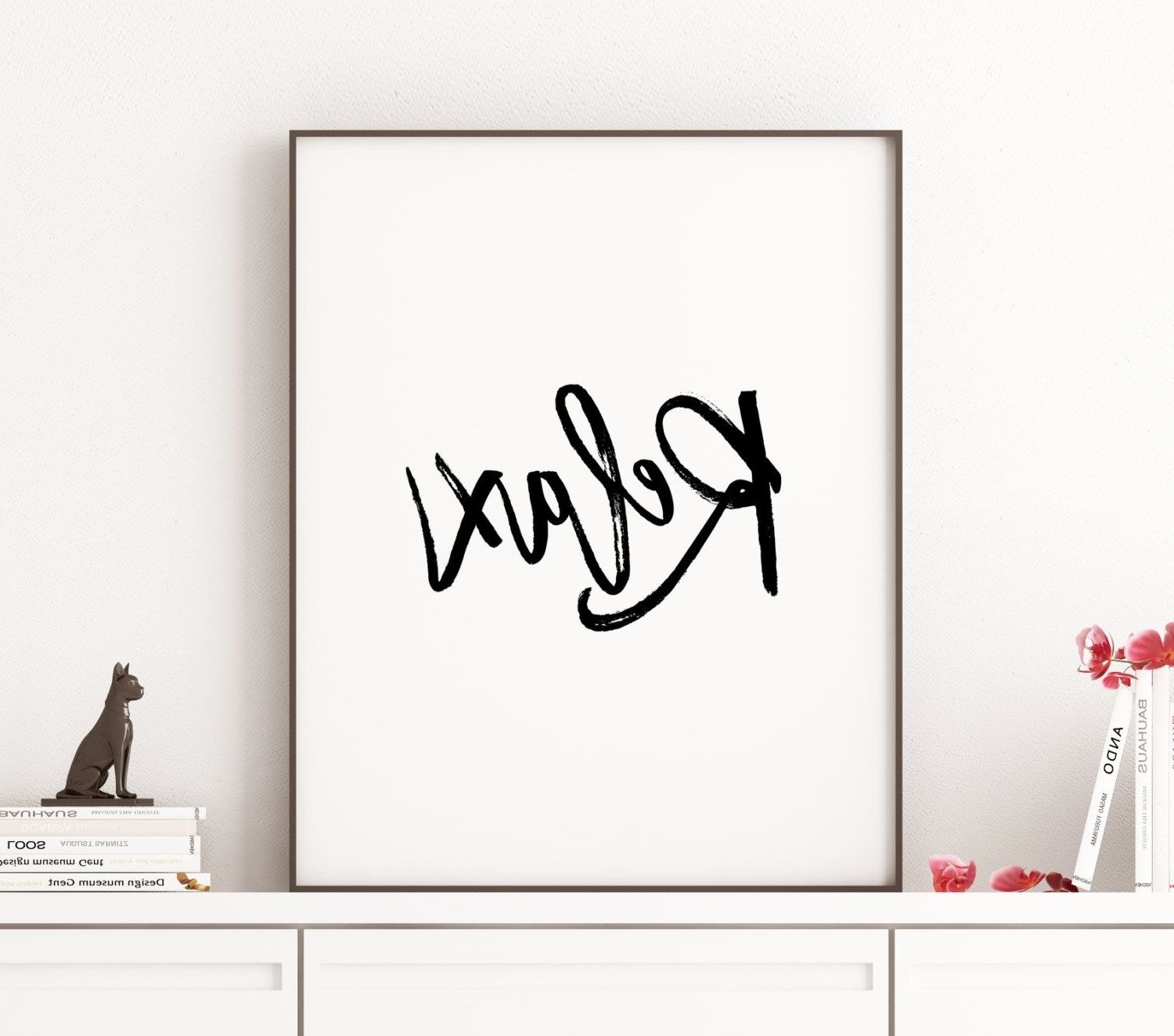 Trendy Printable Art Relax Office Wall Art Typographythecasanova Throughout Relax Wall Art (View 20 of 20)