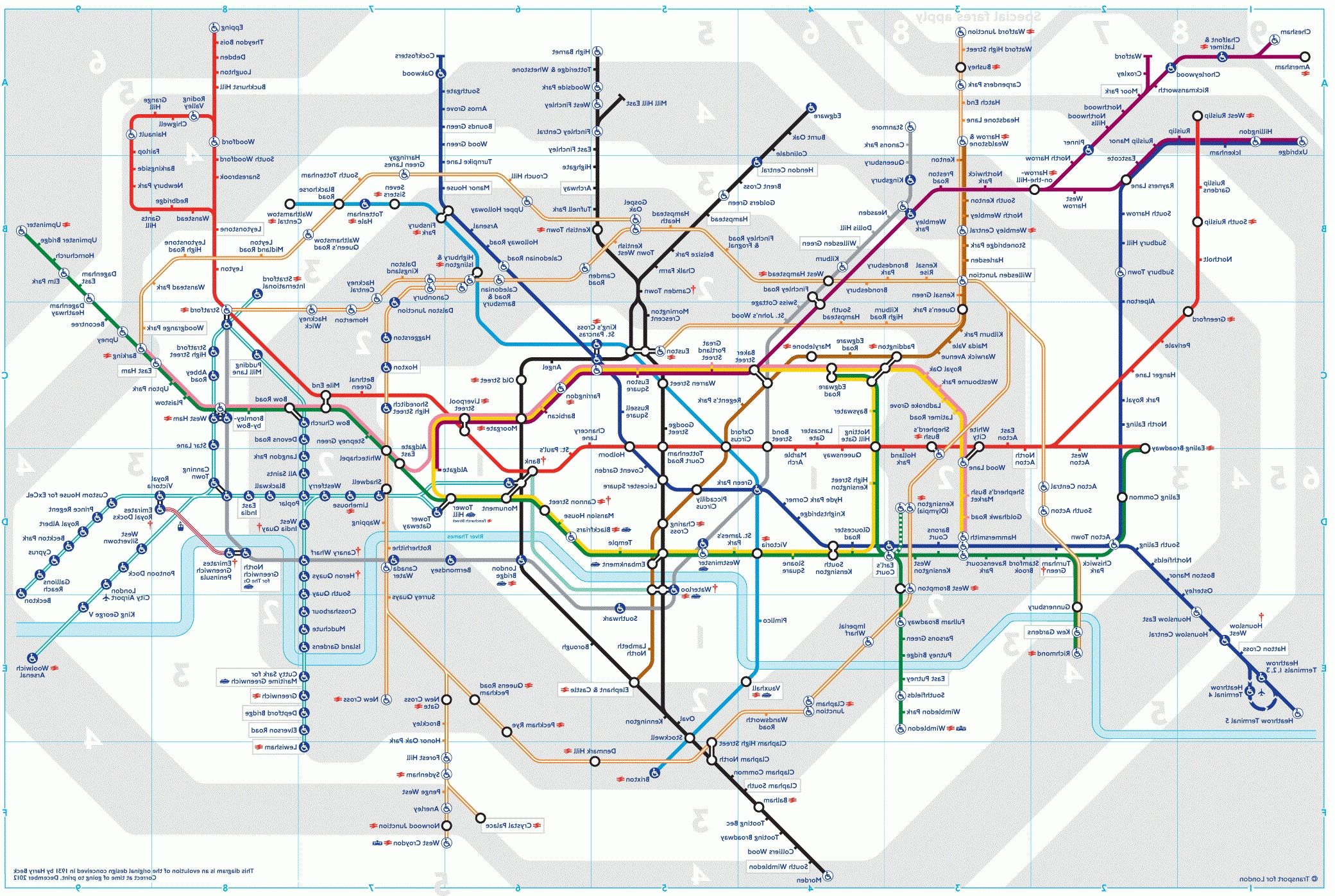 Tube Map Wall Art For 2017 150 Years Of The London Underground (View 14 of 20)