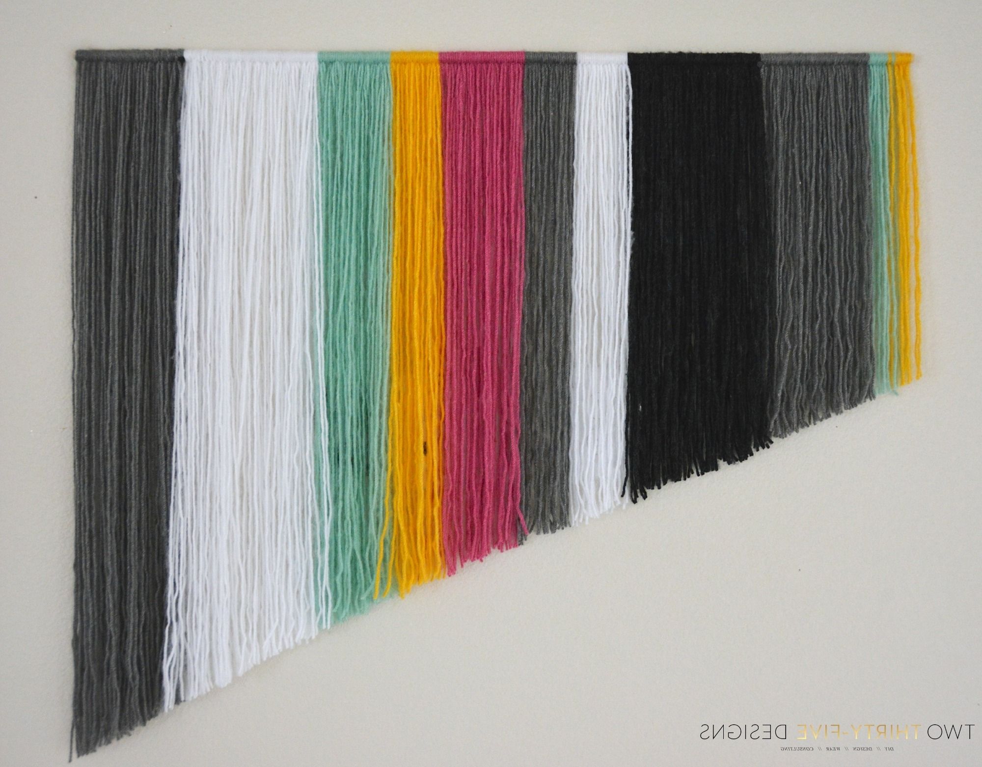 Wall Art Diy With Favorite Diy Yarn Wall Art – Two Thirty Five Designs (View 20 of 20)