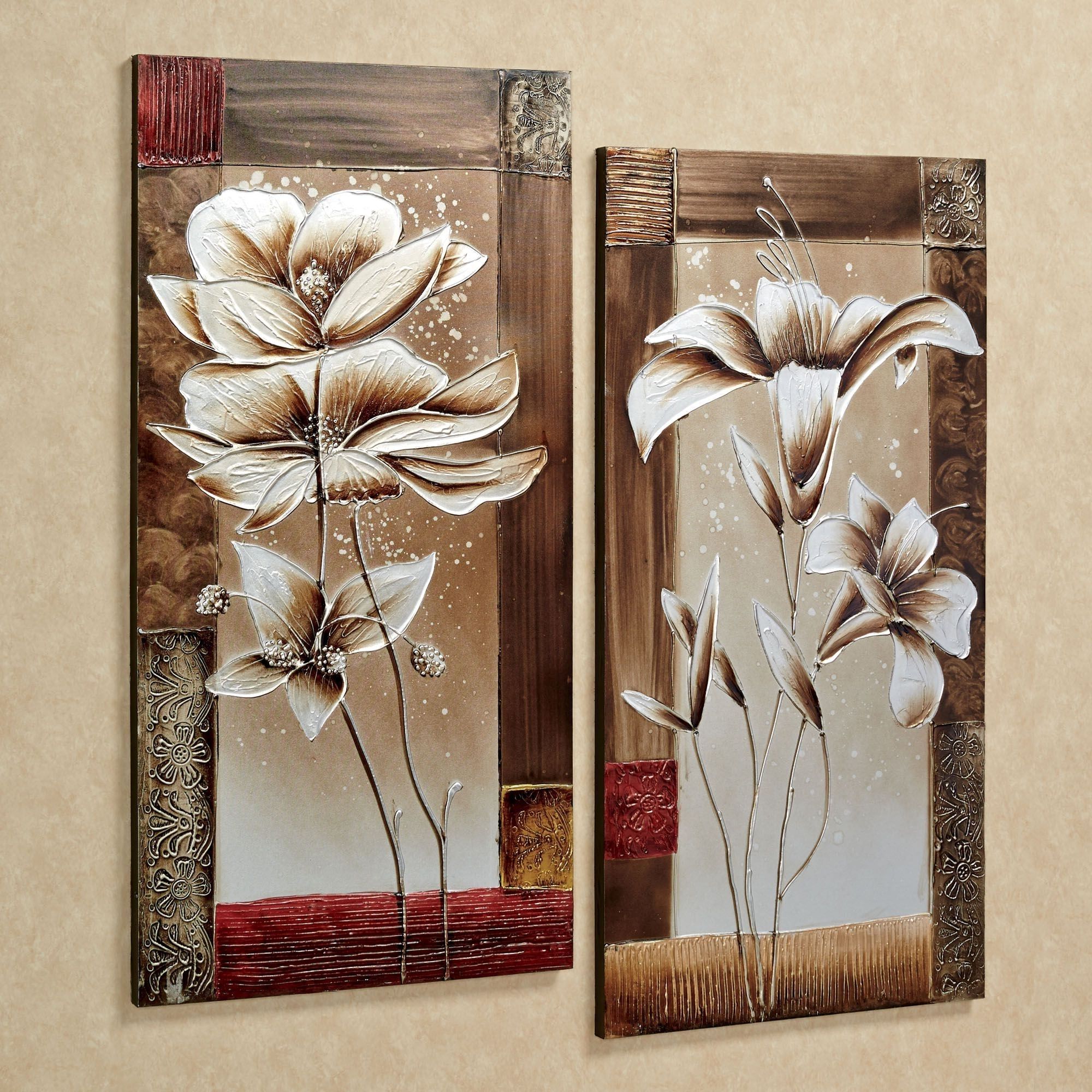 Wall Art Sets Within Current Petals Of Spring Floral Canvas Wall Art Set (View 2 of 15)