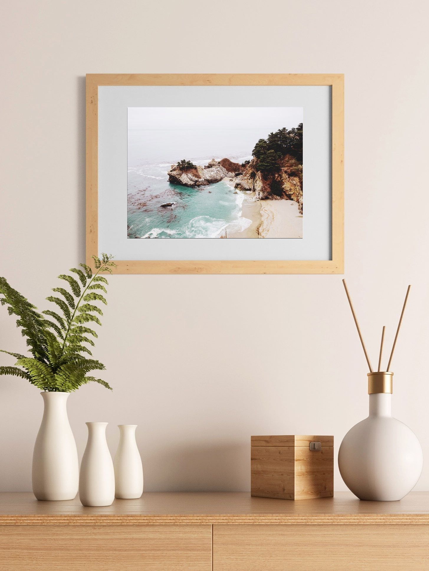 Well Known Appealing Coastal Landscape Wall Art Decor California Print Picture Throughout California Wall Art (View 13 of 20)