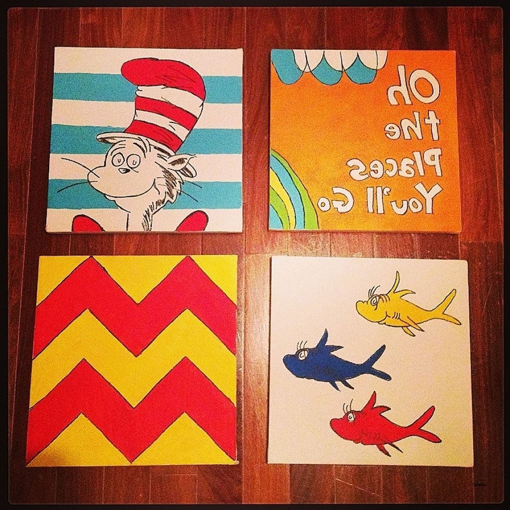 Well Known Dr Seuss Wall Art Within Dr Seuss Canvas Wall Art New Why Fit In When You Were Born To Stand (View 8 of 20)