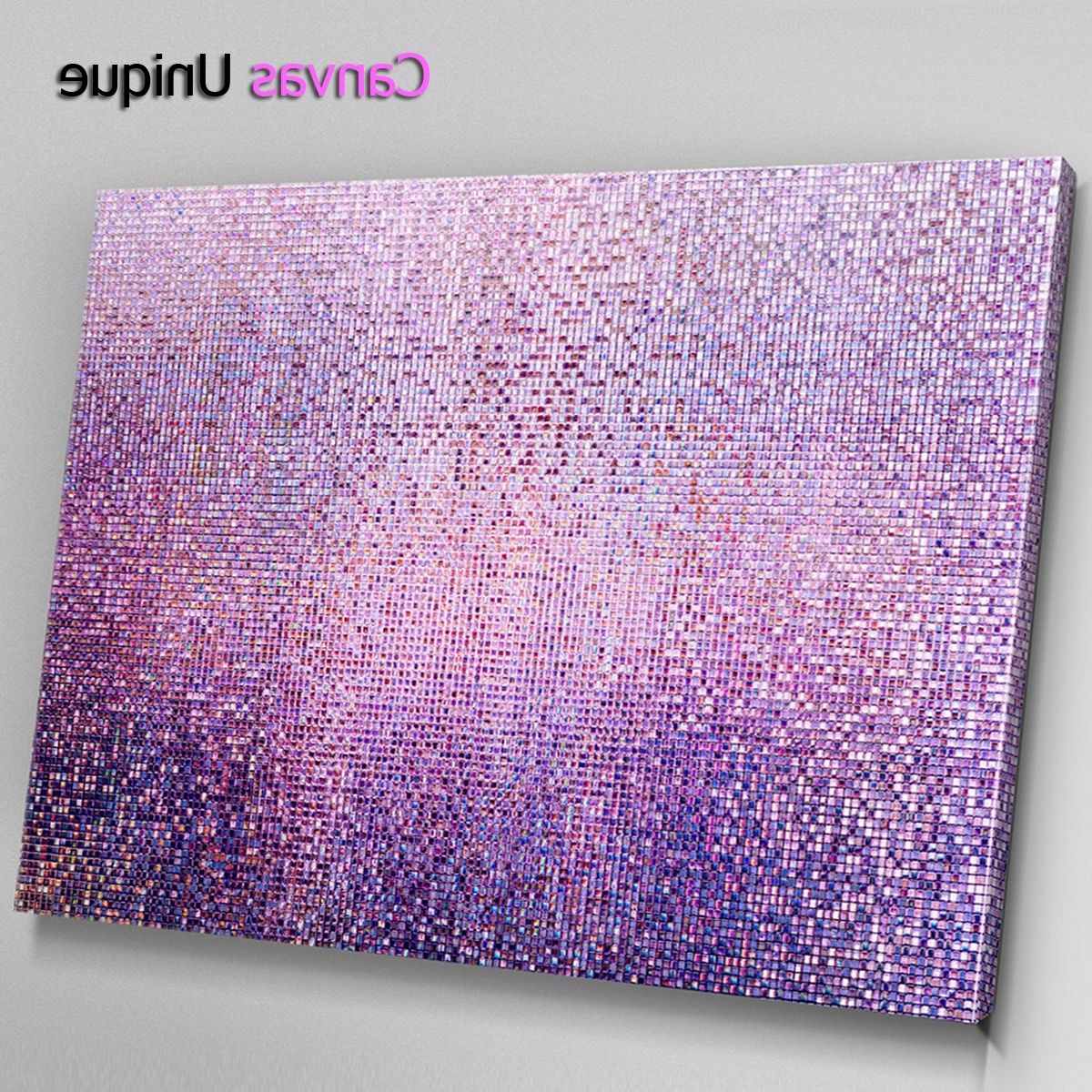 Well Known Tile Canvas Wall Art Regarding Ab1412 Pink Blue Mosaic Tiles Abstract Wall Art Picture Large Canvas (Photo 19 of 20)