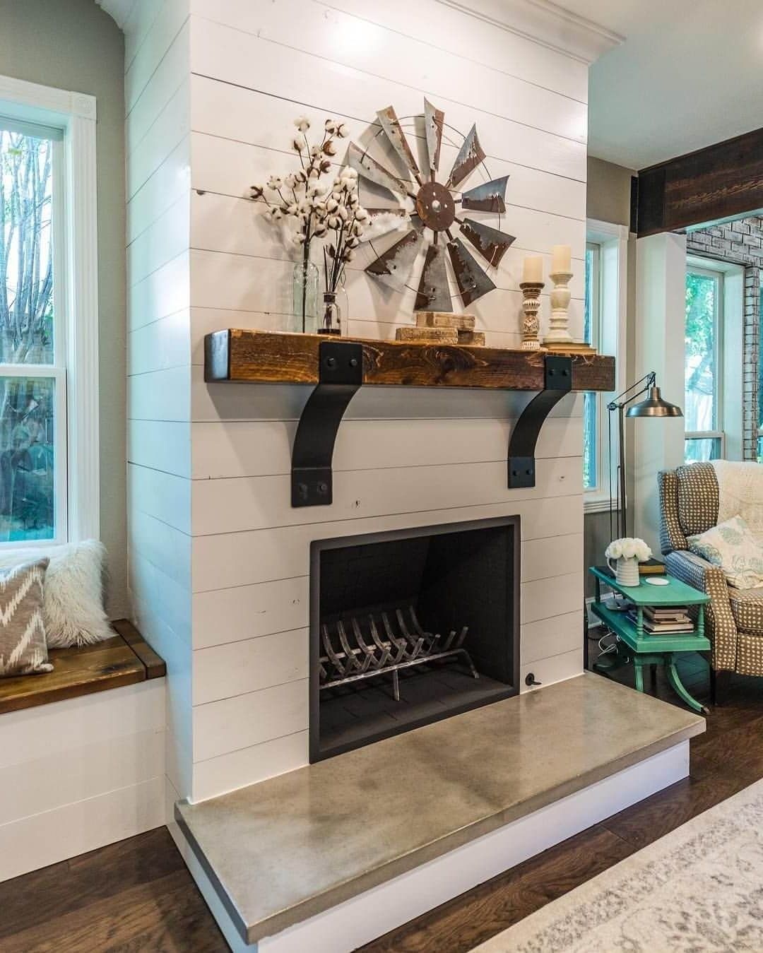 Windmill Wall Art For Most Popular 28 Farmhouse Mantel Decor Ideas To Make Your Home Unforgettable For (View 11 of 20)