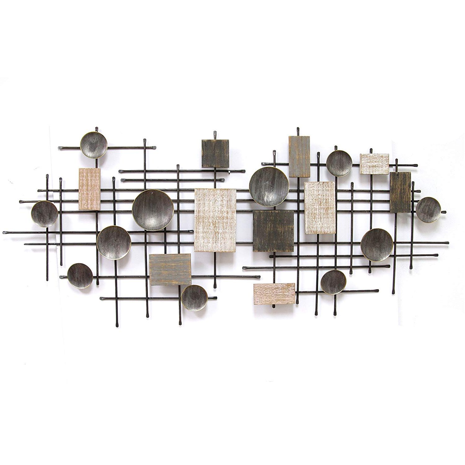 Amazon: Stratton Home Decor Large Modern Industrial Wall Decor Inside Well Known Large Modern Industrial Wall Decor (View 2 of 20)