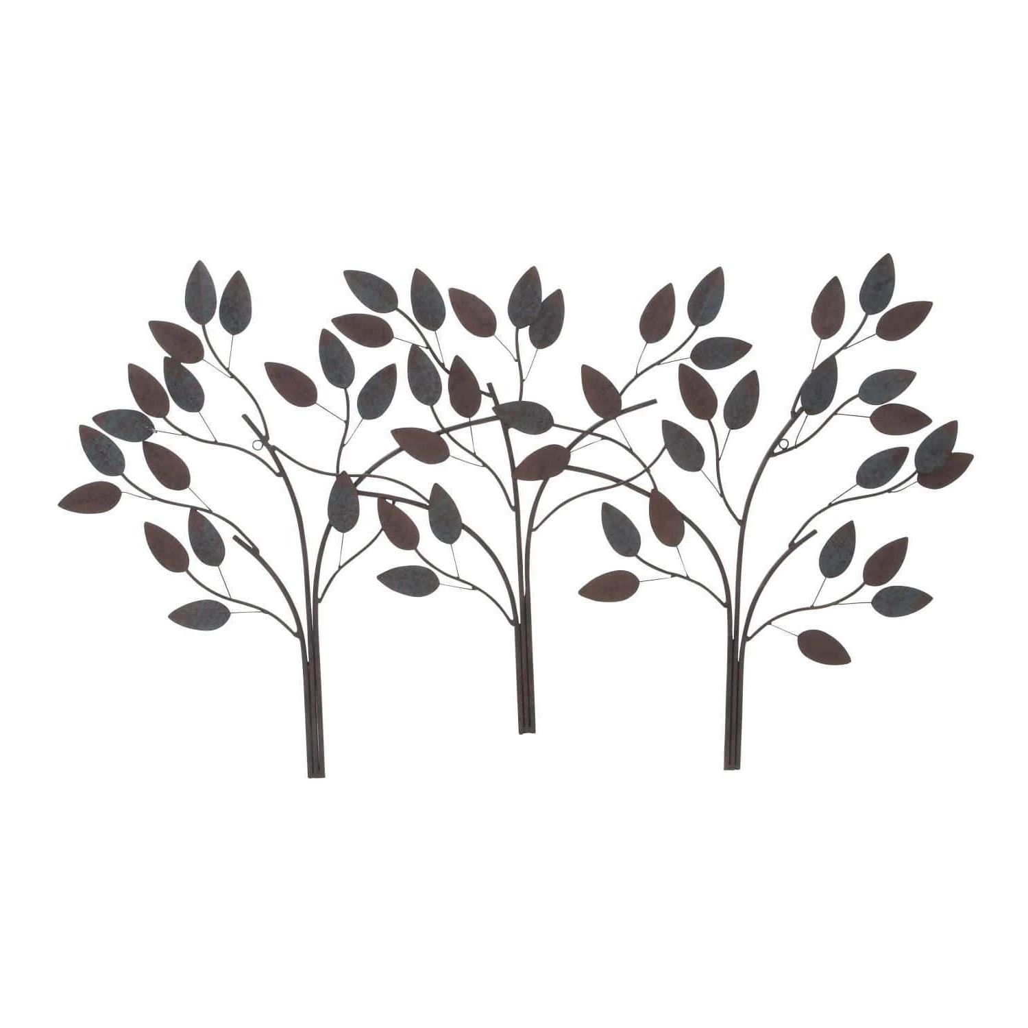 Desford Leaf Wall Decor With Widely Used Studio 350 Metal Leaf Wall Decor 48 Inches Wide, 27 Inches High (View 3 of 20)