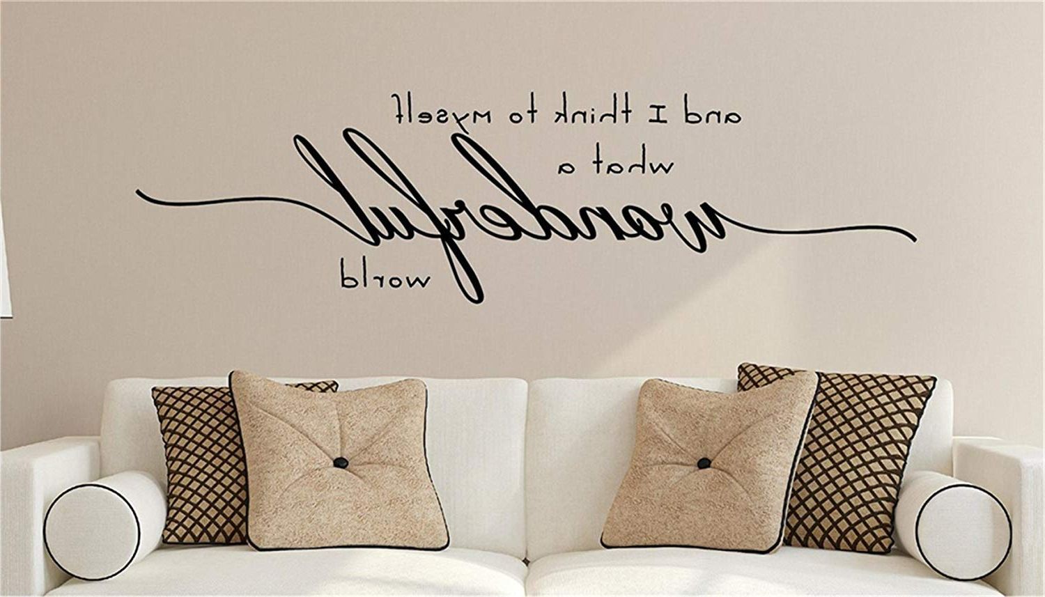 Famous Amazon: Yttbuy Room Wall Decor Stickers And I Think To Myself With Wonderful World Wall Decor (View 9 of 20)