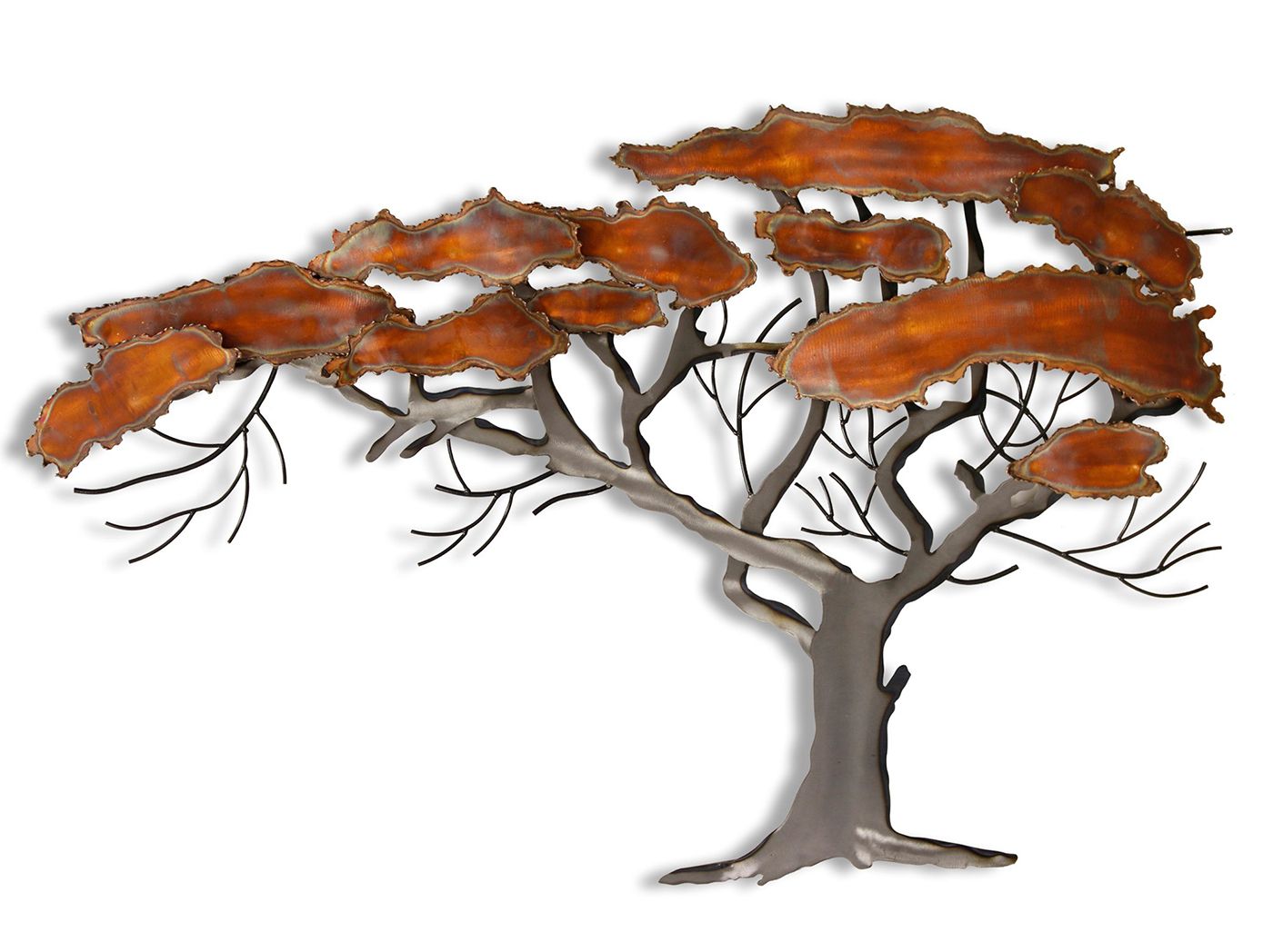 Fashionable Windswept Tree Wall Decor In Copper And Metal Tree Wall Art 27"w X 43"h (View 9 of 20)
