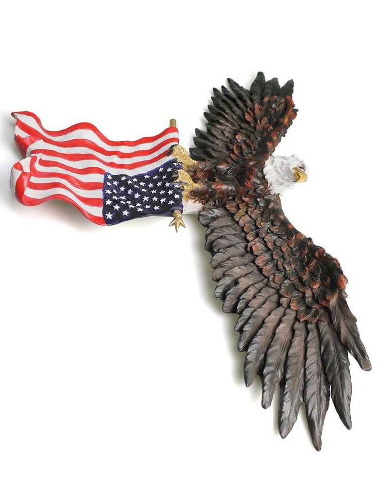 Favorite Shop For 3d American Eagle Wall Sculptures, Hanging Mount Art Wall In American Pride 3d Wall Decor (View 5 of 20)